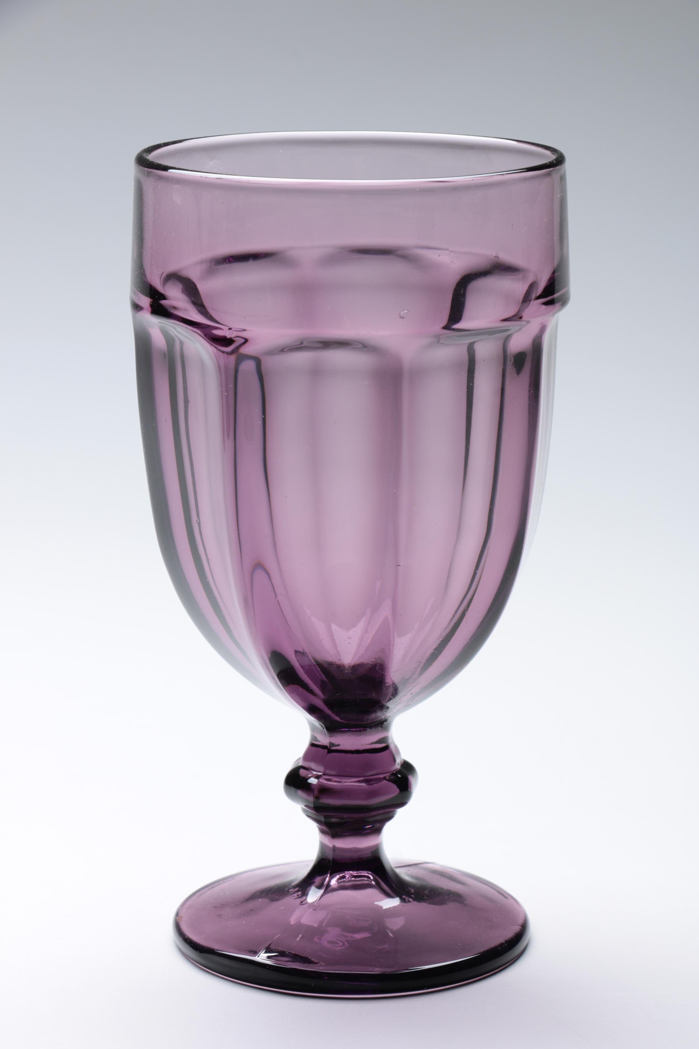 Libbey "Gibraltar Plum" Iced Tea Glasses