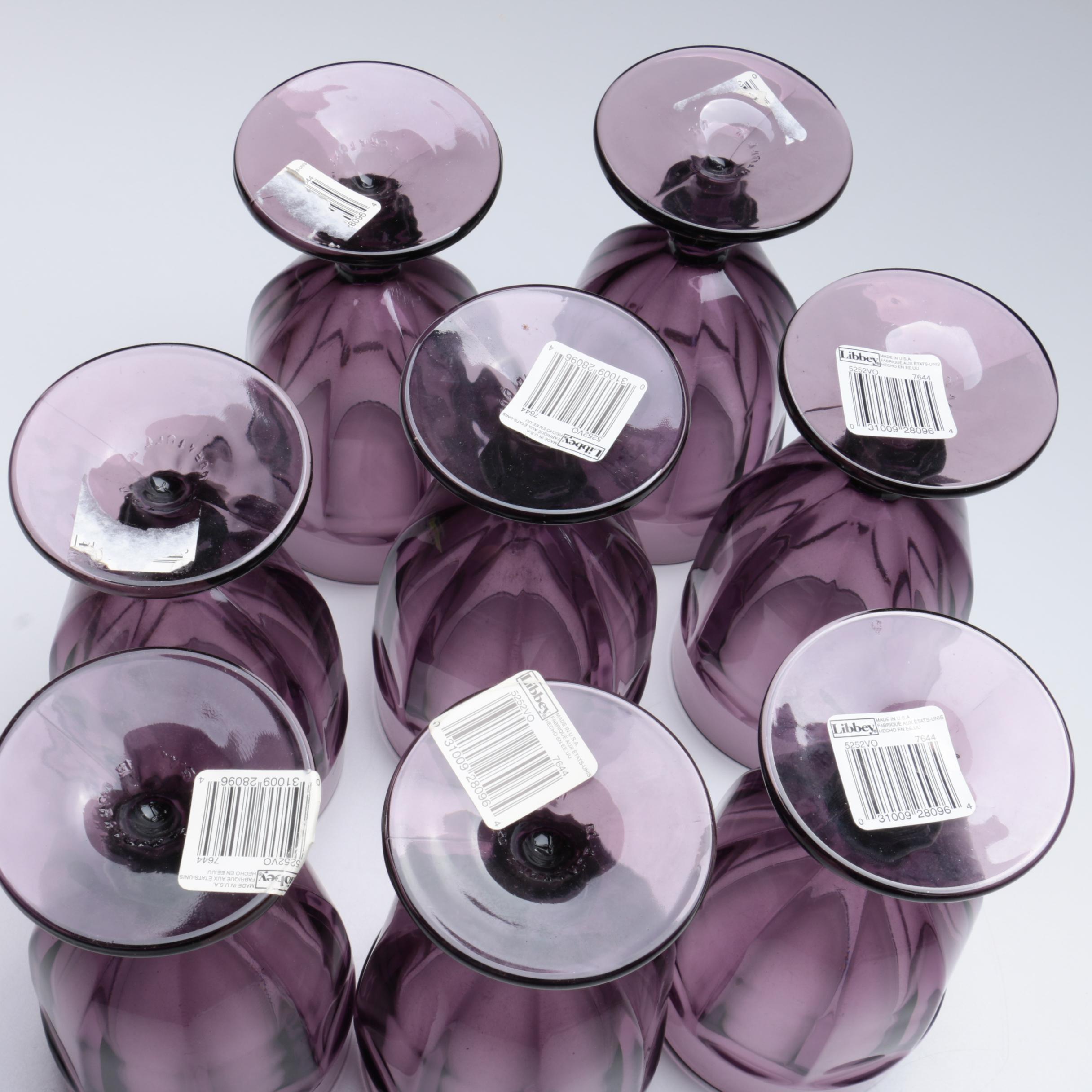 Libbey "Gibraltar Plum" Iced Tea Glasses