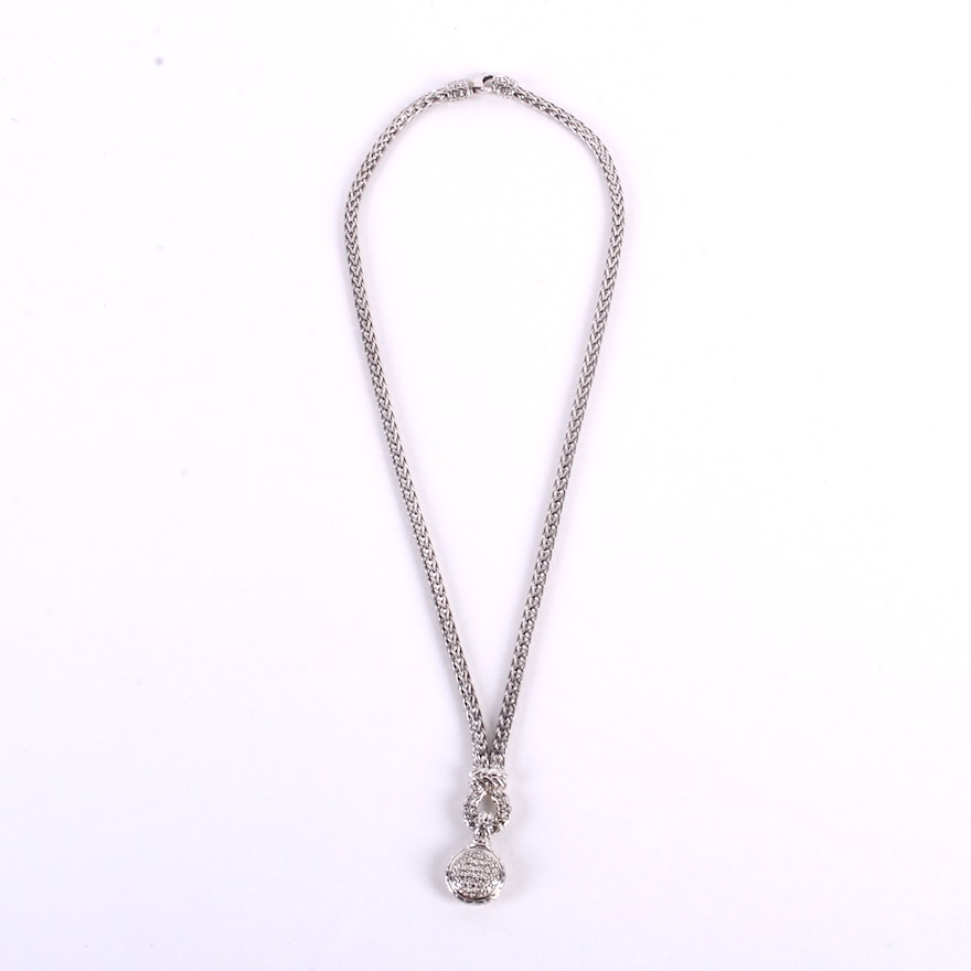 Jon Hardy Sterling Silver Diamond Necklace