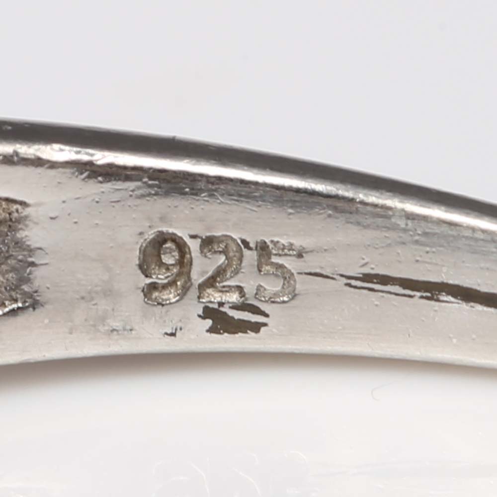 Sterling Silver 1.20 CTW Tanzanite and White Topaz Ring