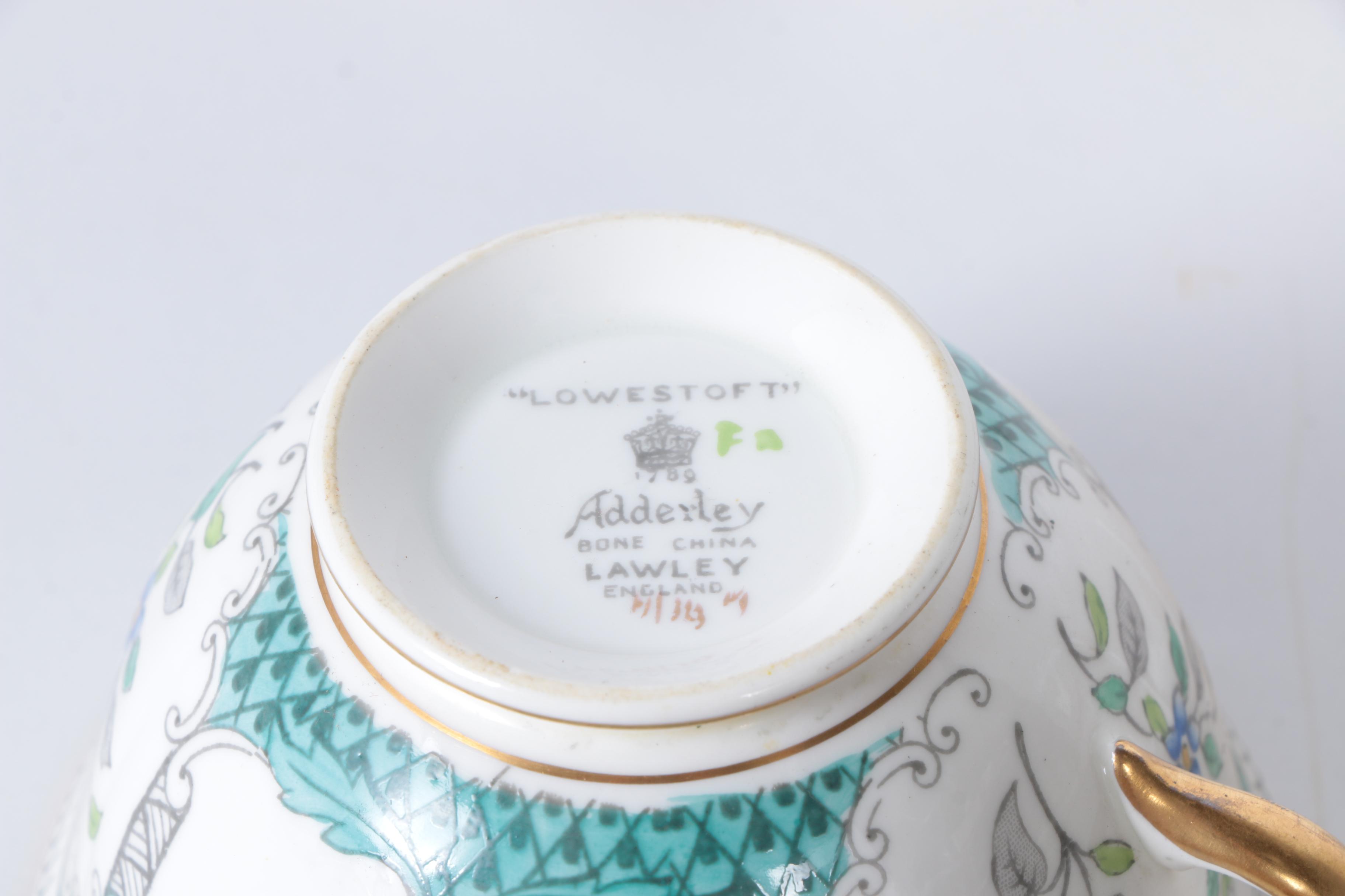 Circa 1950s Adderley "Lowestoft" Bone China Tableware