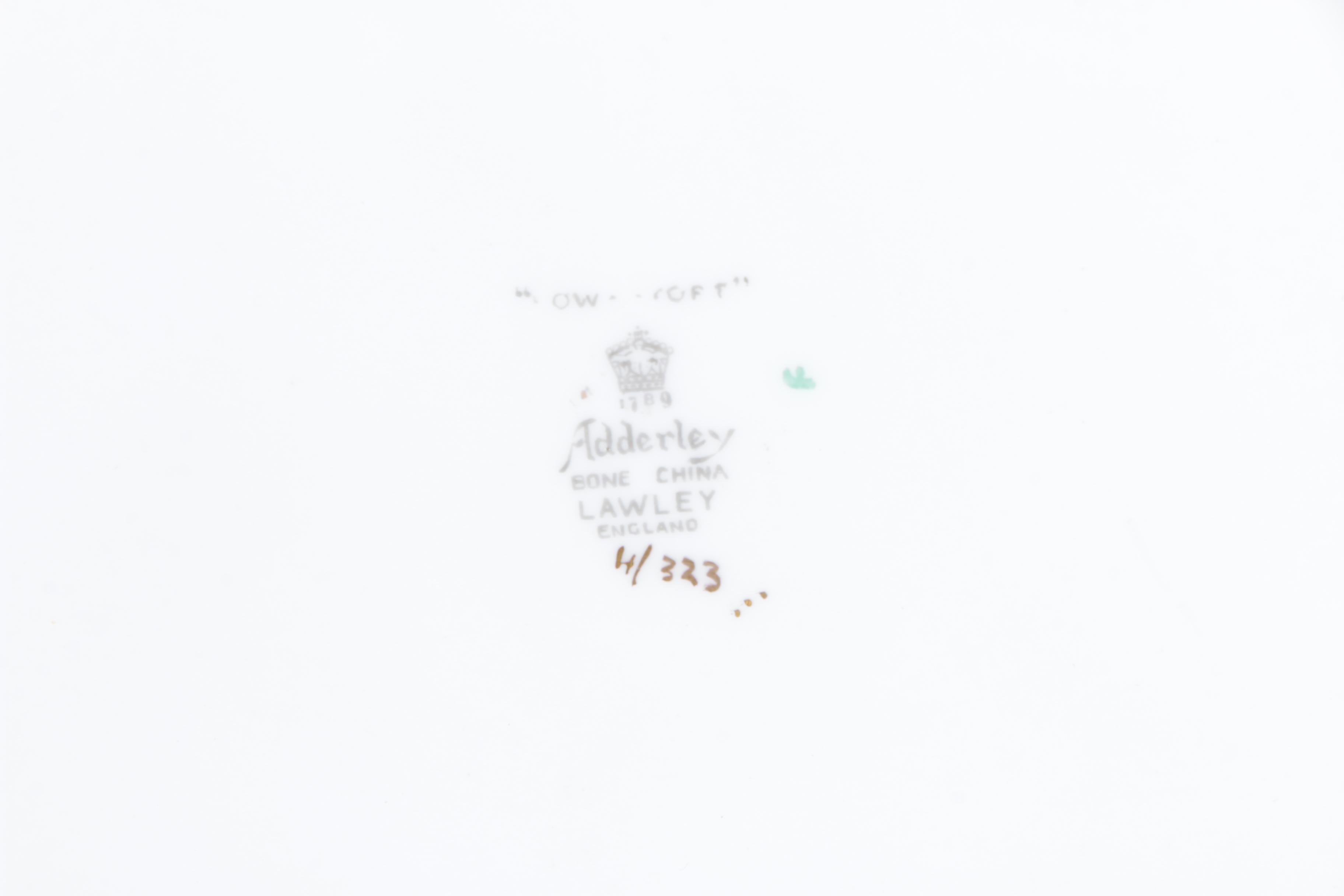 Circa 1950s Adderley "Lowestoft" Bone China Tableware