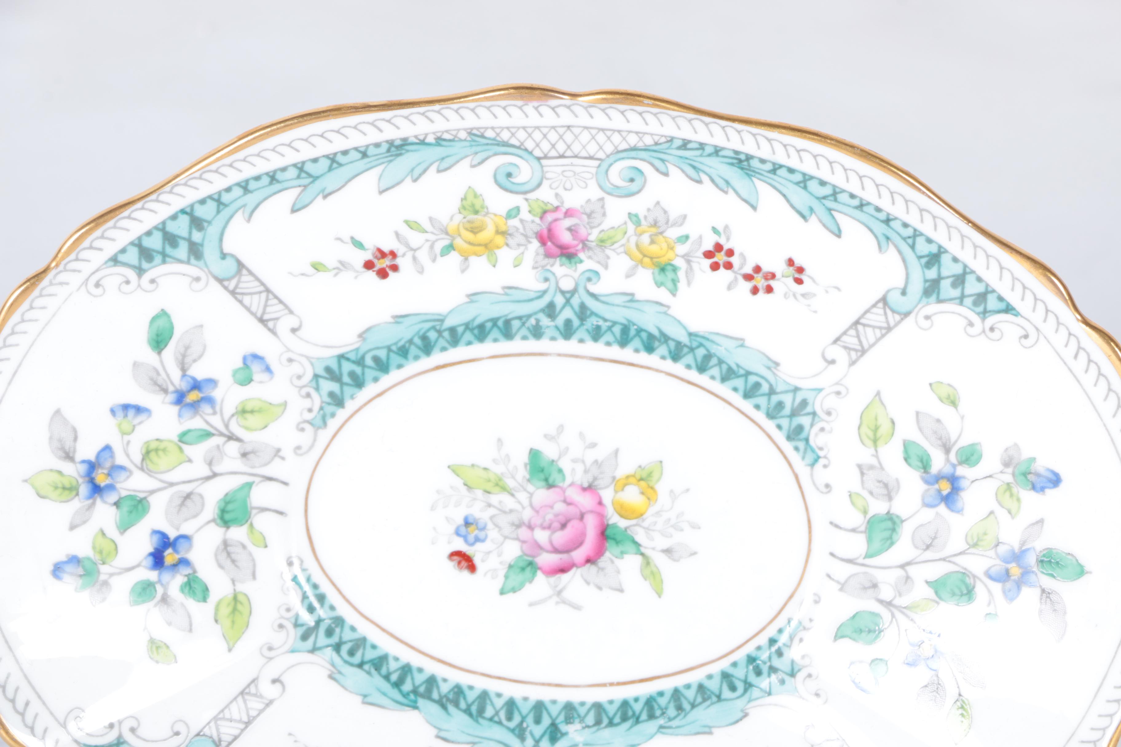 Circa 1950s Adderley "Lowestoft" Bone China Tableware