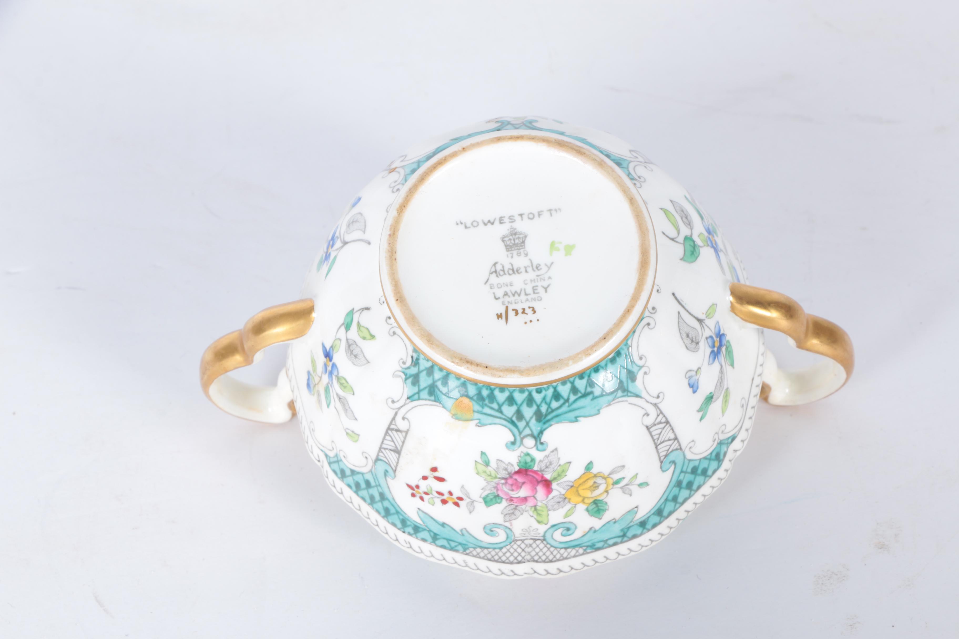 Circa 1950s Adderley "Lowestoft" Bone China Tableware