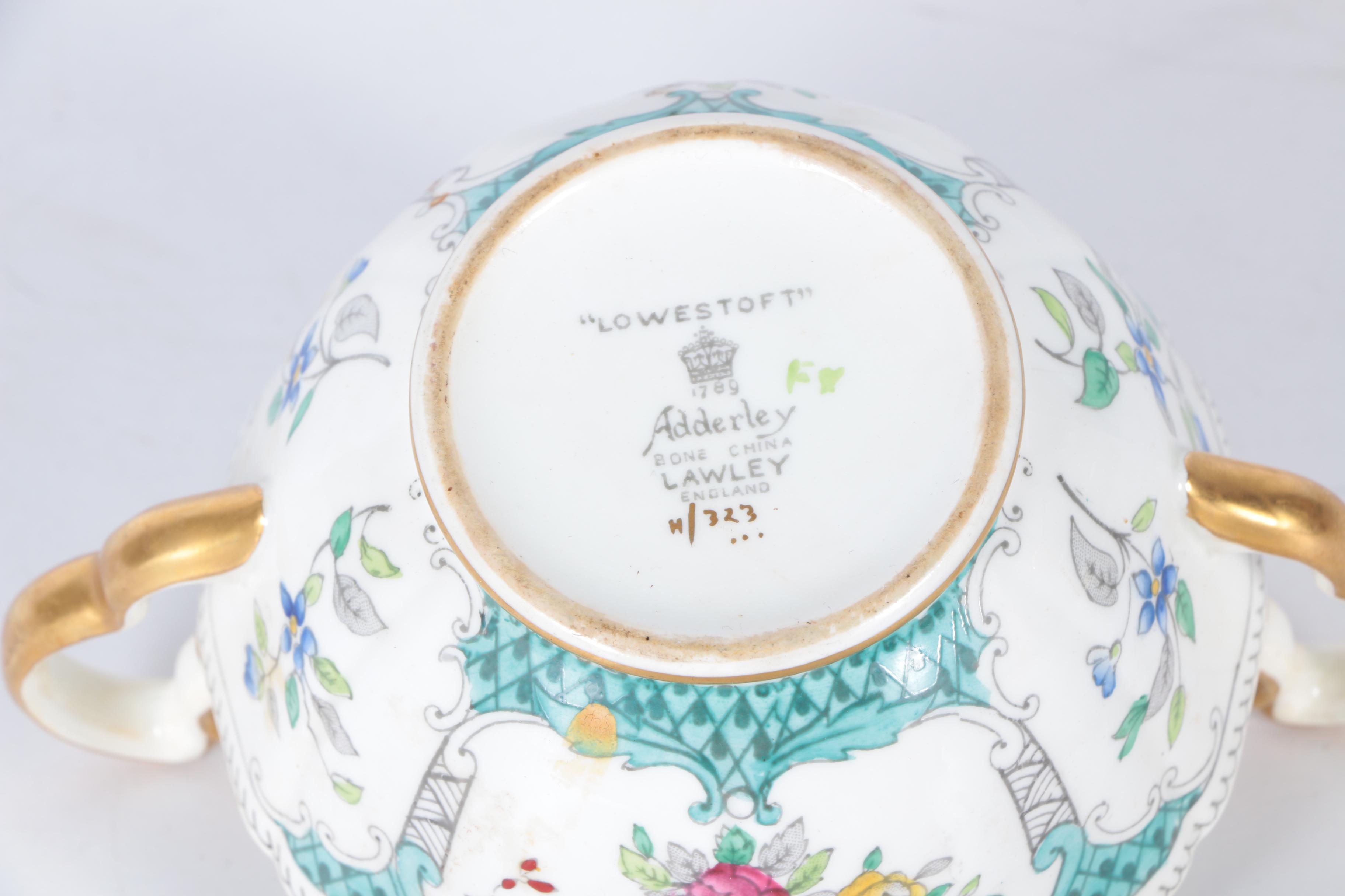 Circa 1950s Adderley "Lowestoft" Bone China Tableware