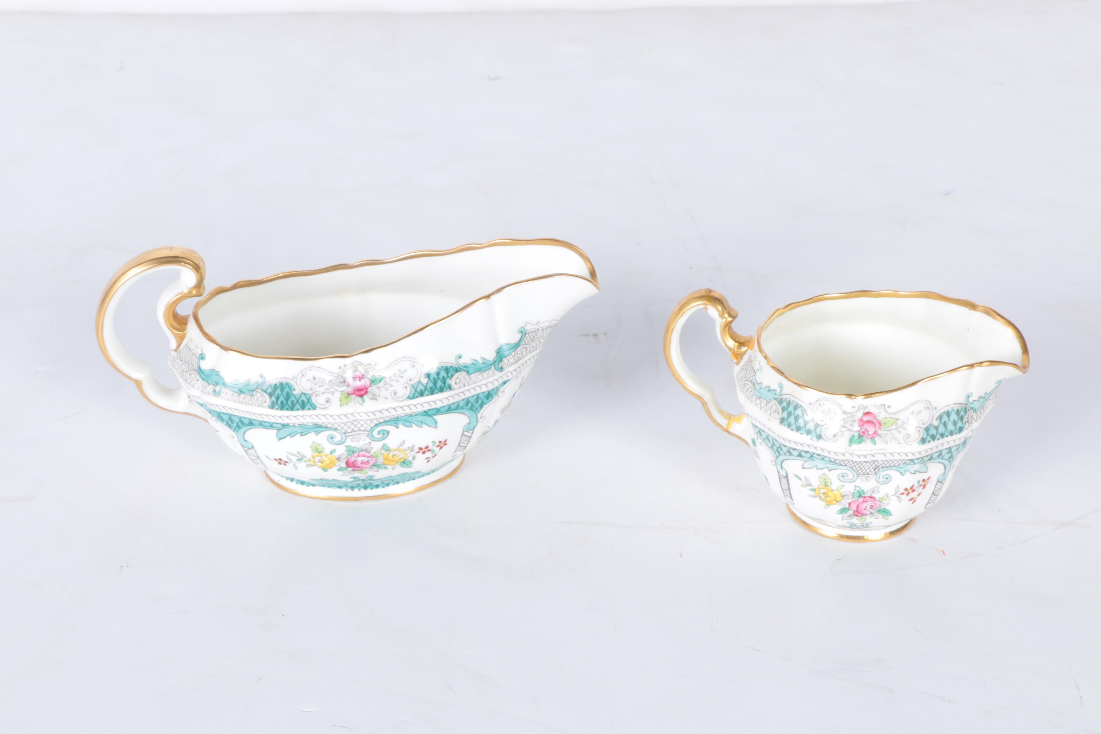 Circa 1950s Adderley "Lowestoft" Bone China Tableware