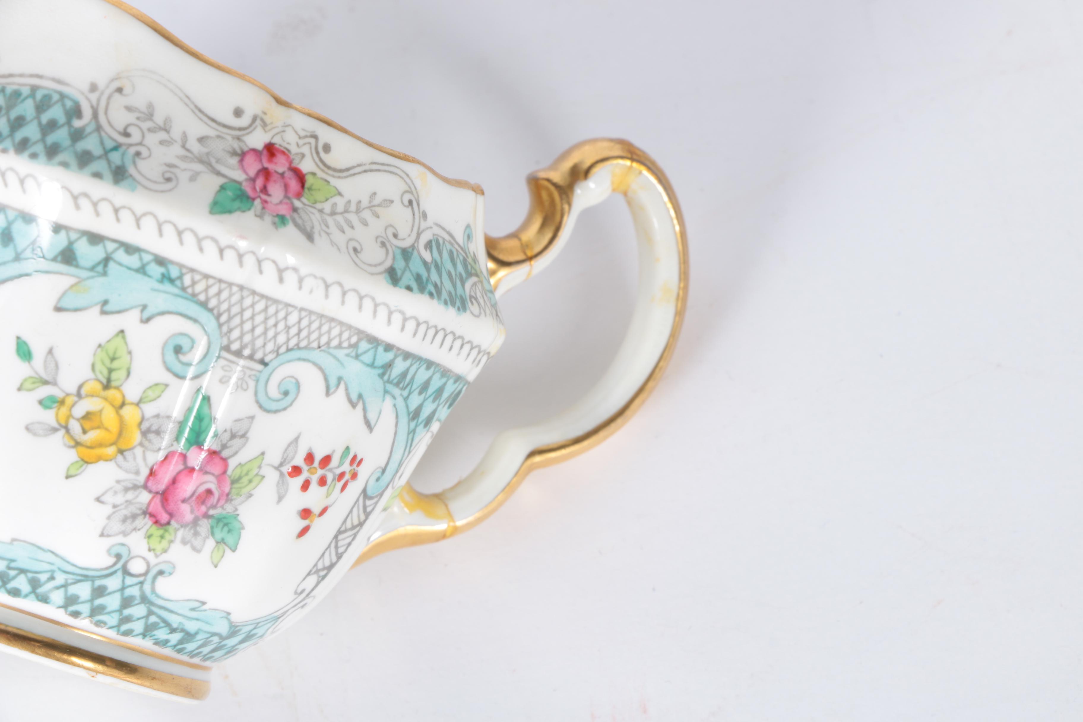 Circa 1950s Adderley "Lowestoft" Bone China Tableware