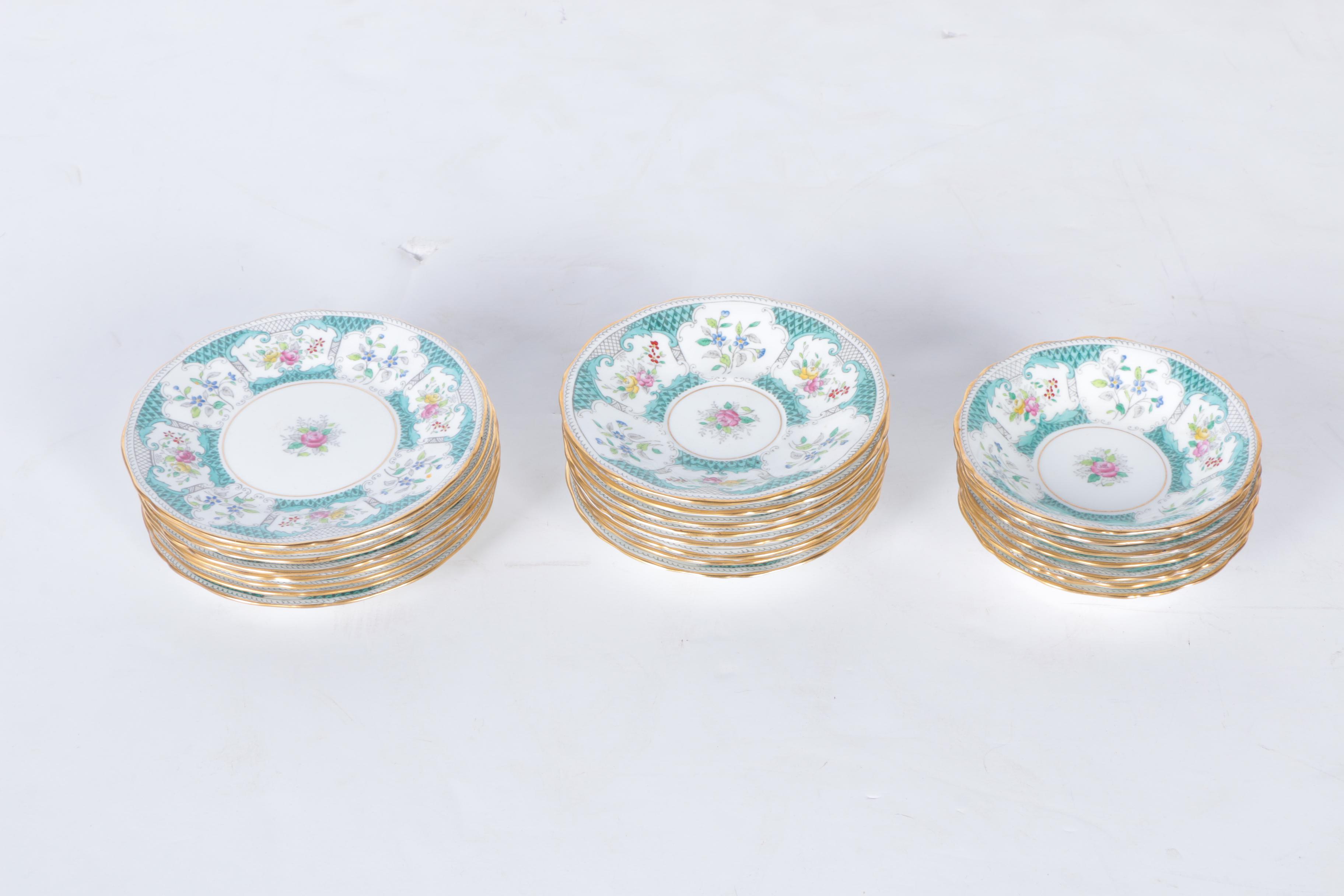 Circa 1950s Adderley "Lowestoft" Bone China Tableware