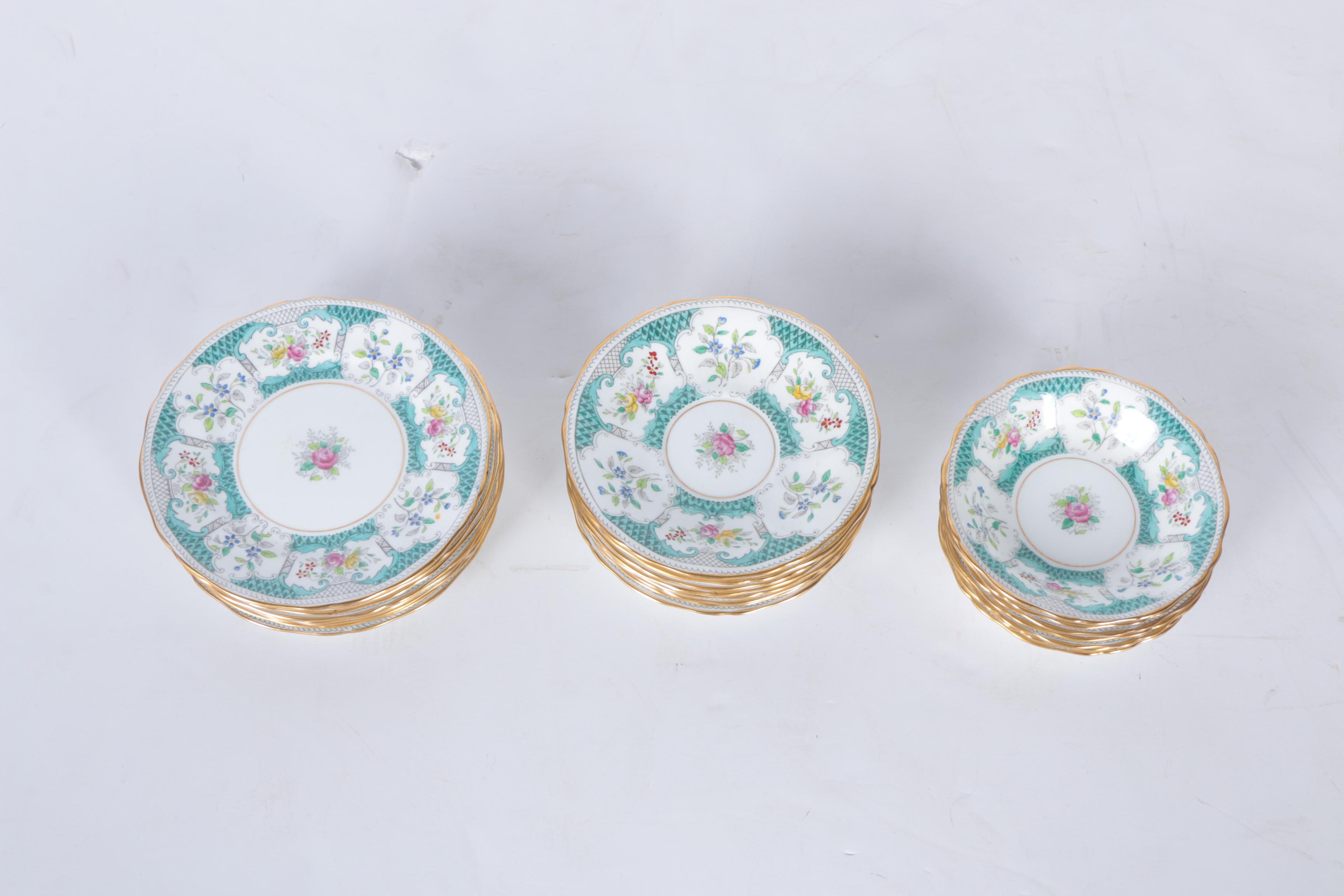 Circa 1950s Adderley "Lowestoft" Bone China Tableware