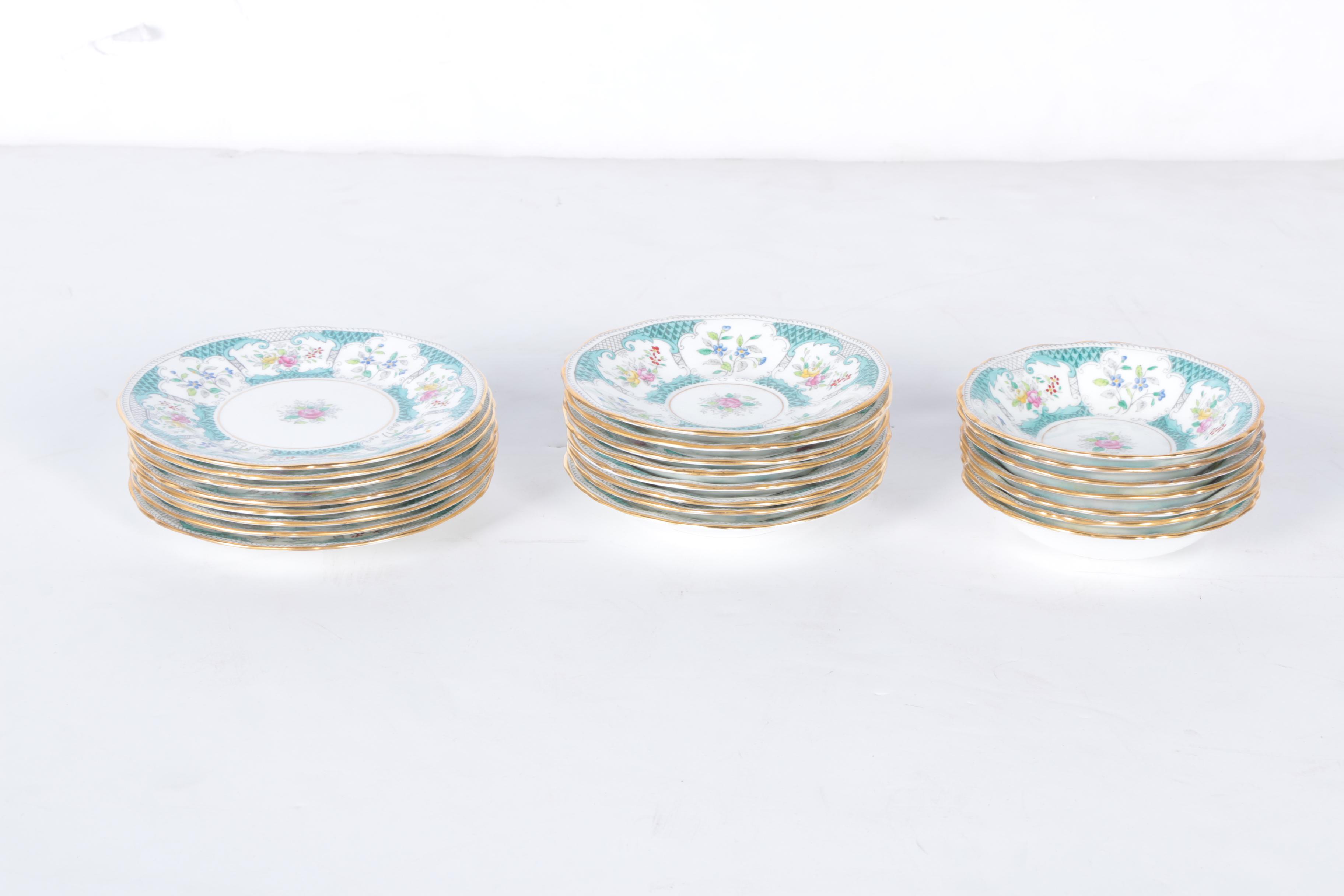 Circa 1950s Adderley "Lowestoft" Bone China Tableware