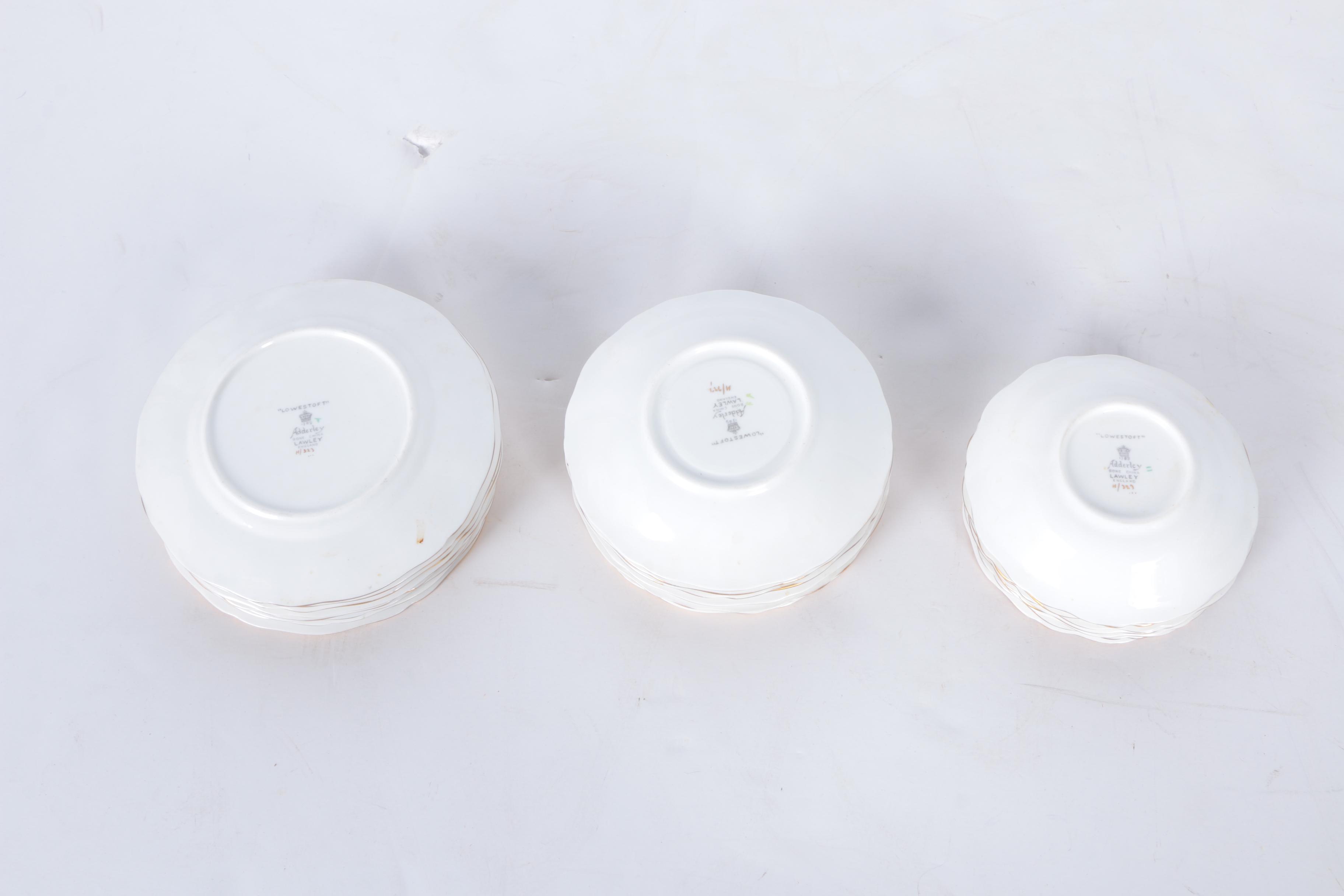 Circa 1950s Adderley "Lowestoft" Bone China Tableware