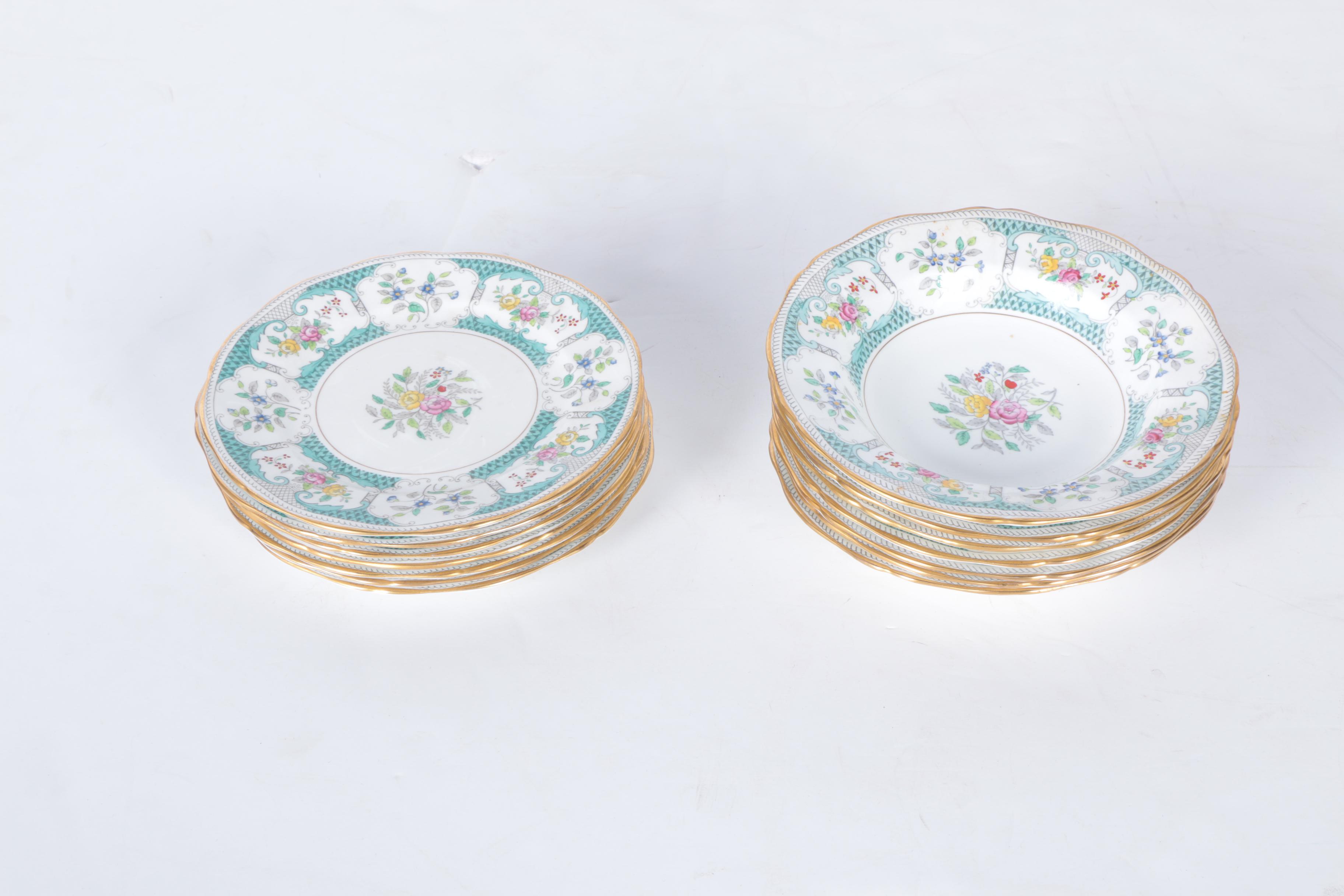 Circa 1950s Adderley "Lowestoft" Bone China Tableware