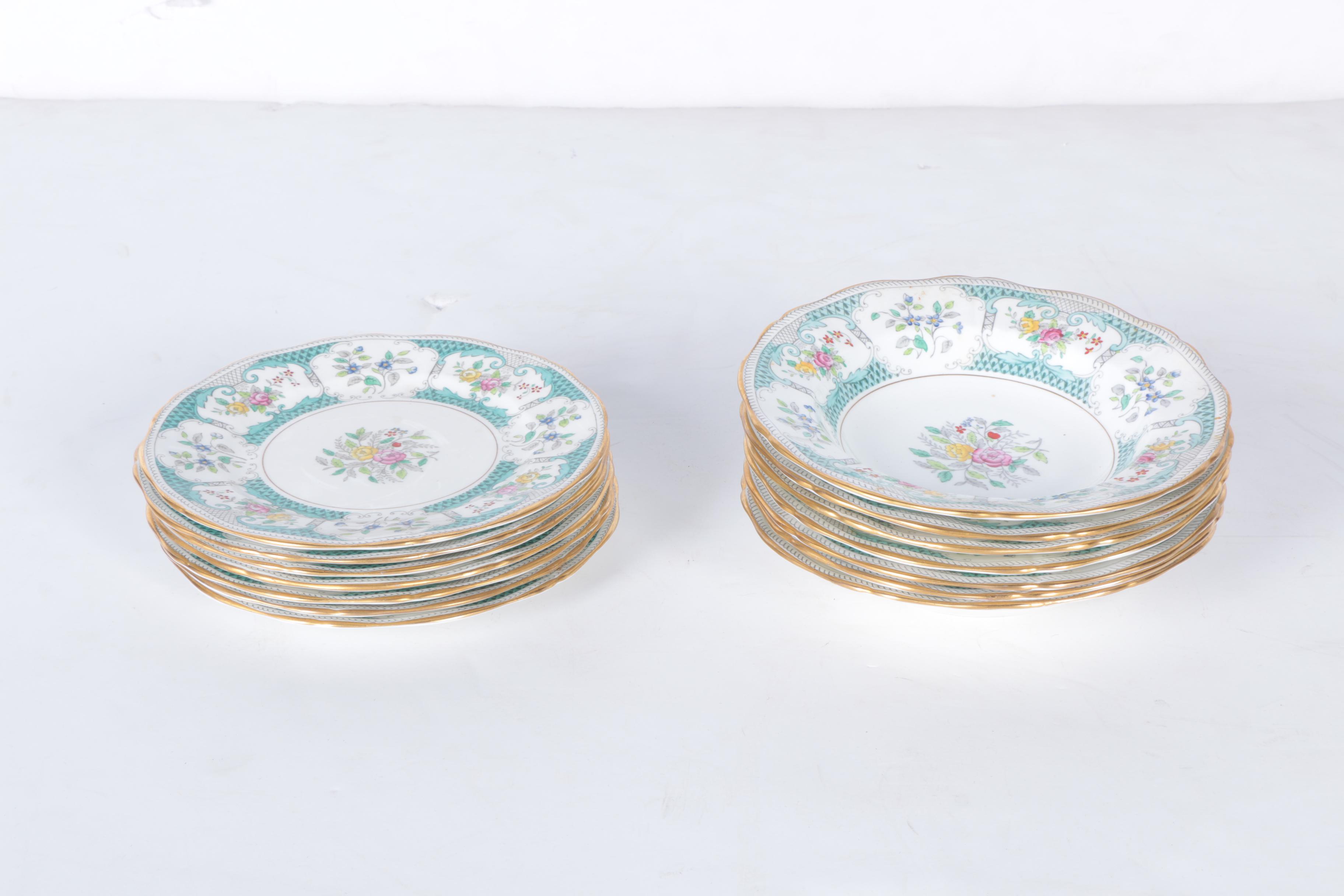 Circa 1950s Adderley "Lowestoft" Bone China Tableware