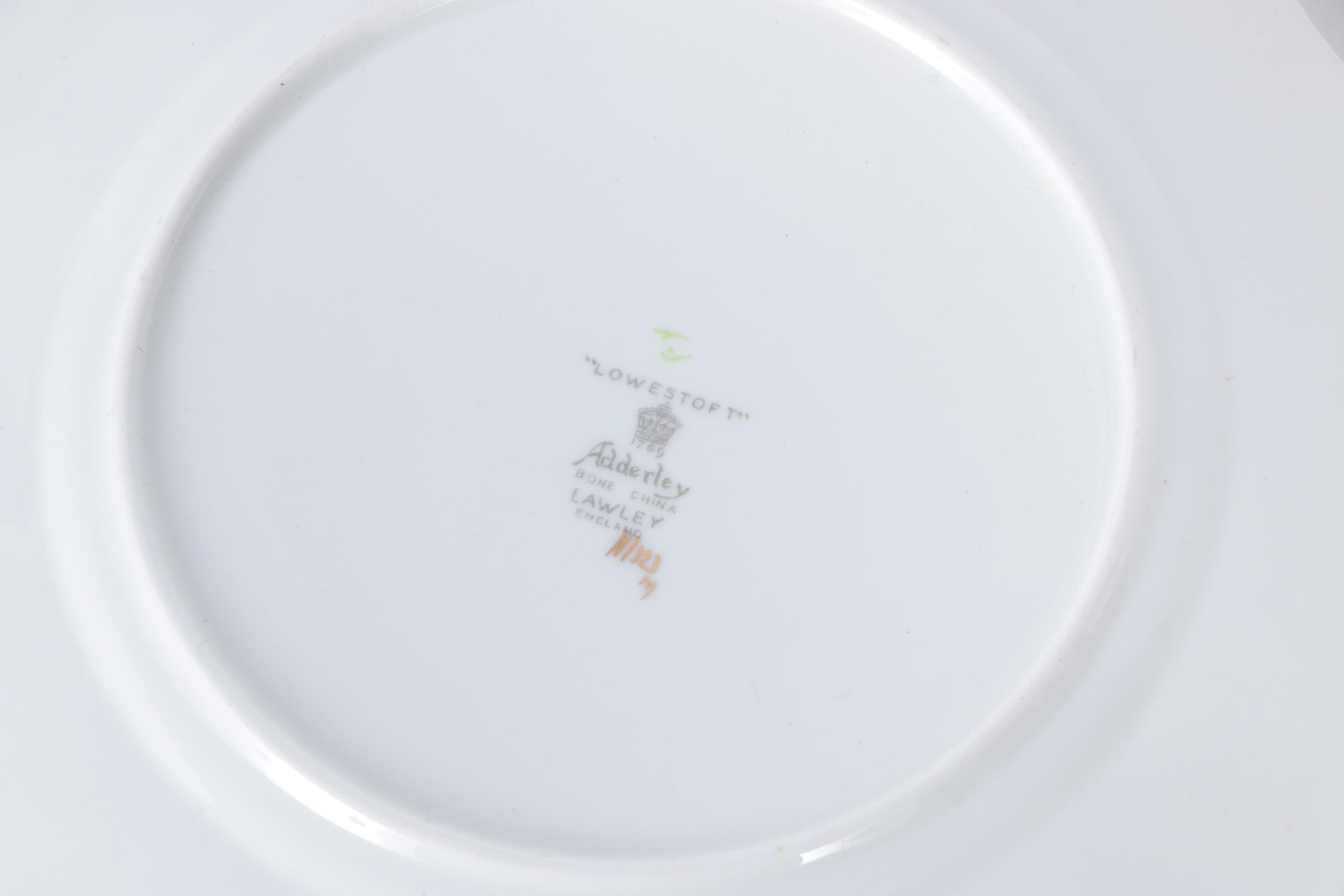 Circa 1950s Adderley "Lowestoft" Bone China Tableware