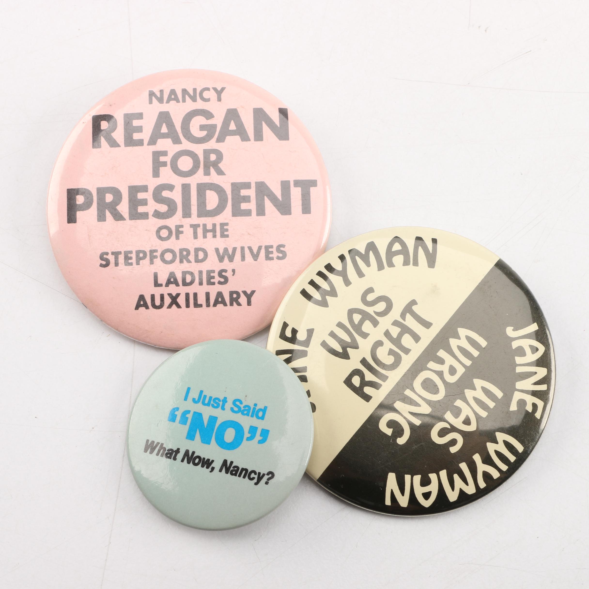 Satirical President Ronald Reagan and Mrs. Nancy Reagan Memorabilia