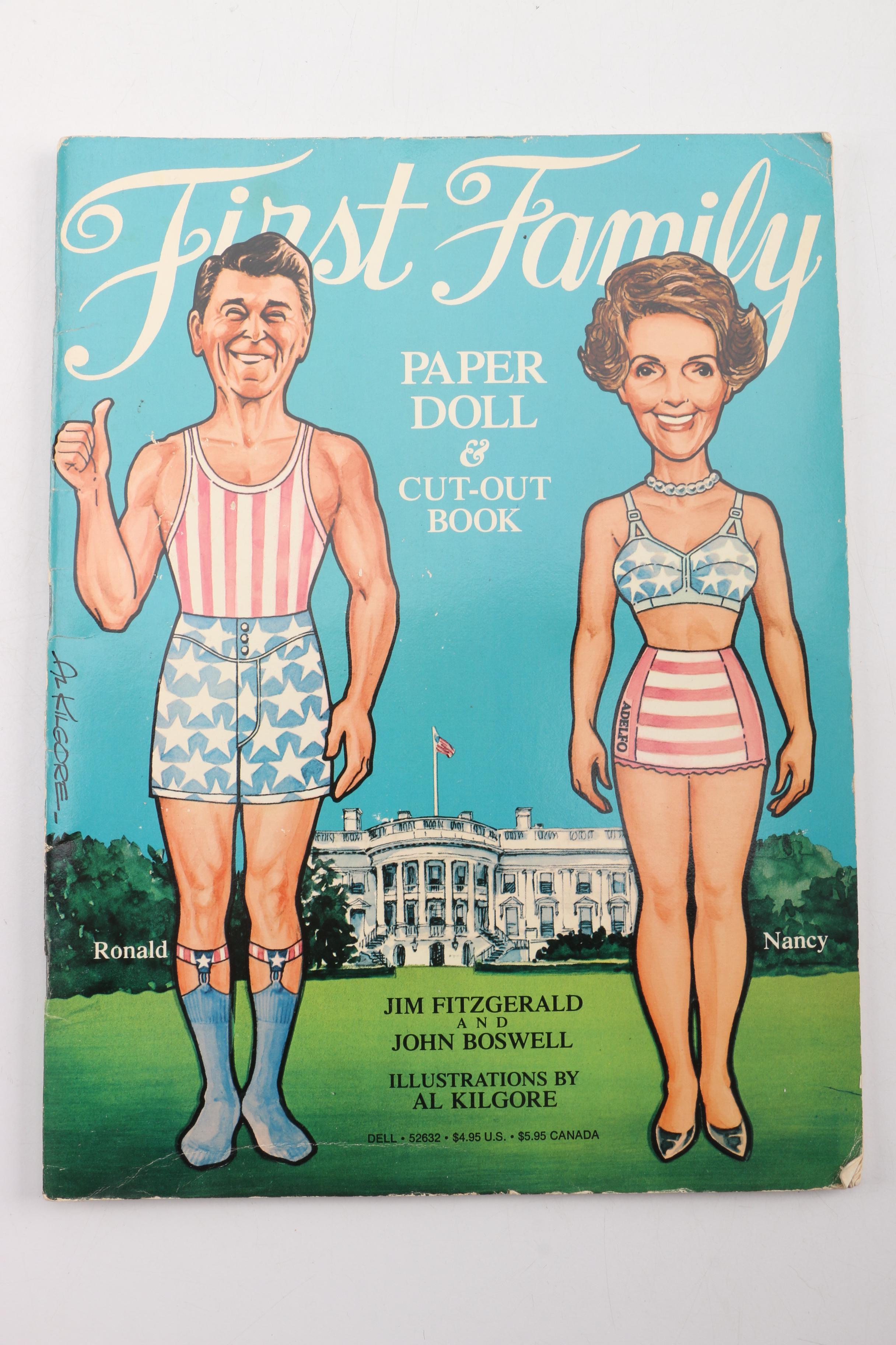 Satirical President Ronald Reagan and Mrs. Nancy Reagan Memorabilia