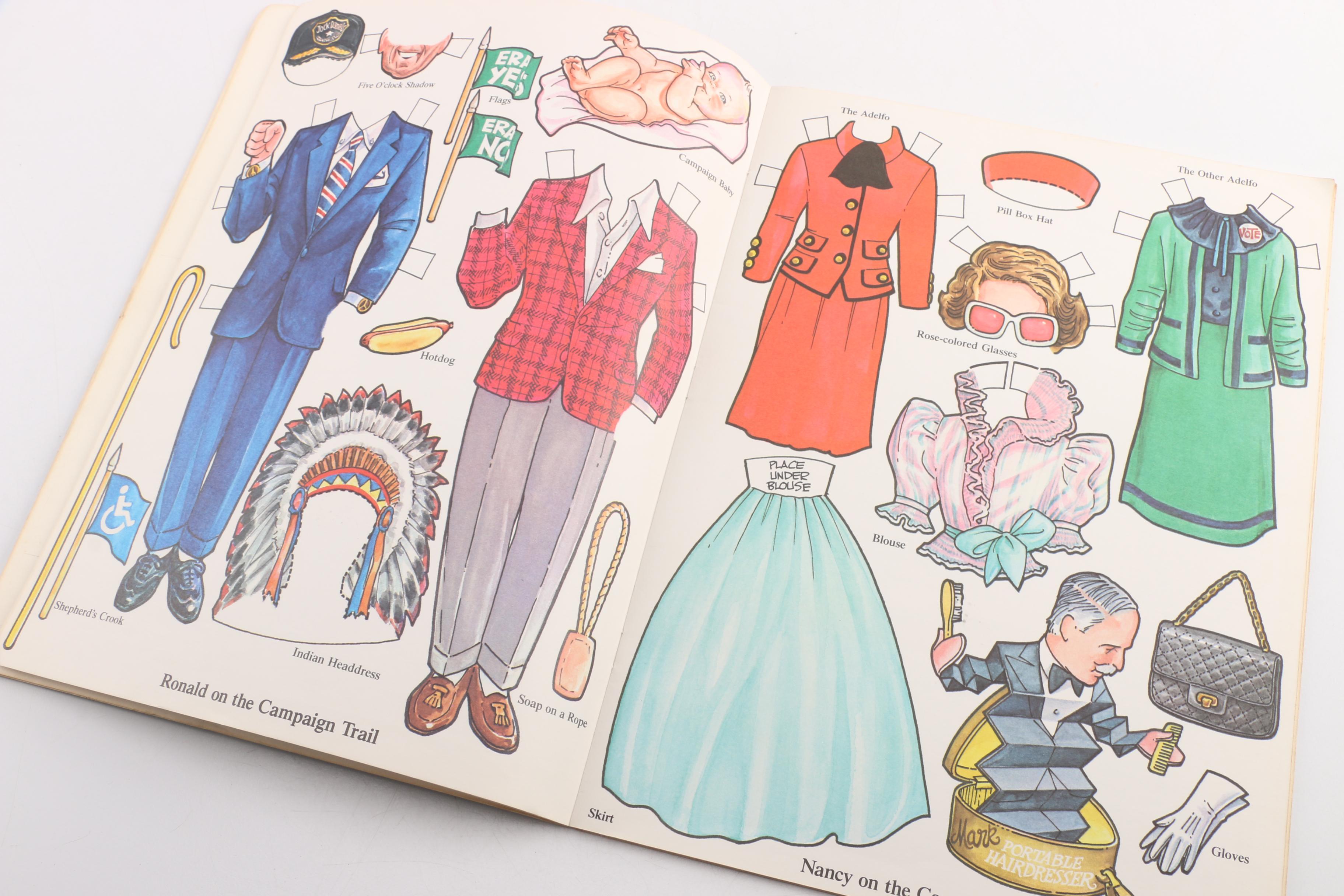 Satirical President Ronald Reagan and Mrs. Nancy Reagan Memorabilia