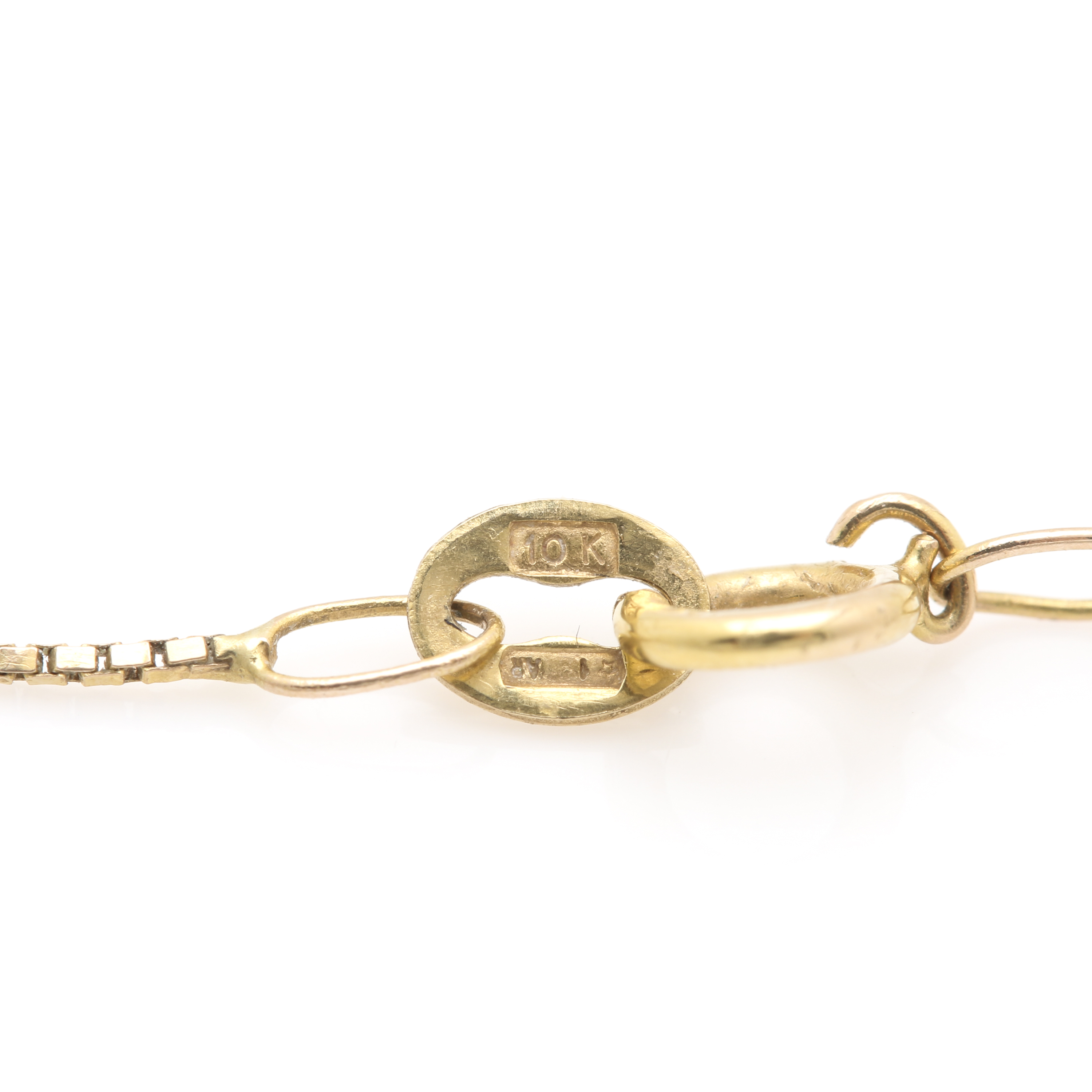 10K Yellow Gold Citrine, Garnet, and Diamond Cruciform Pendant Necklace