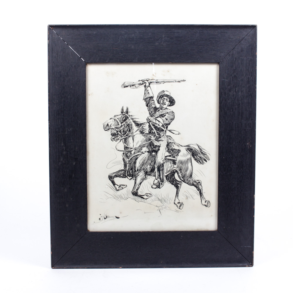 Original Ink Drawing by Raemer