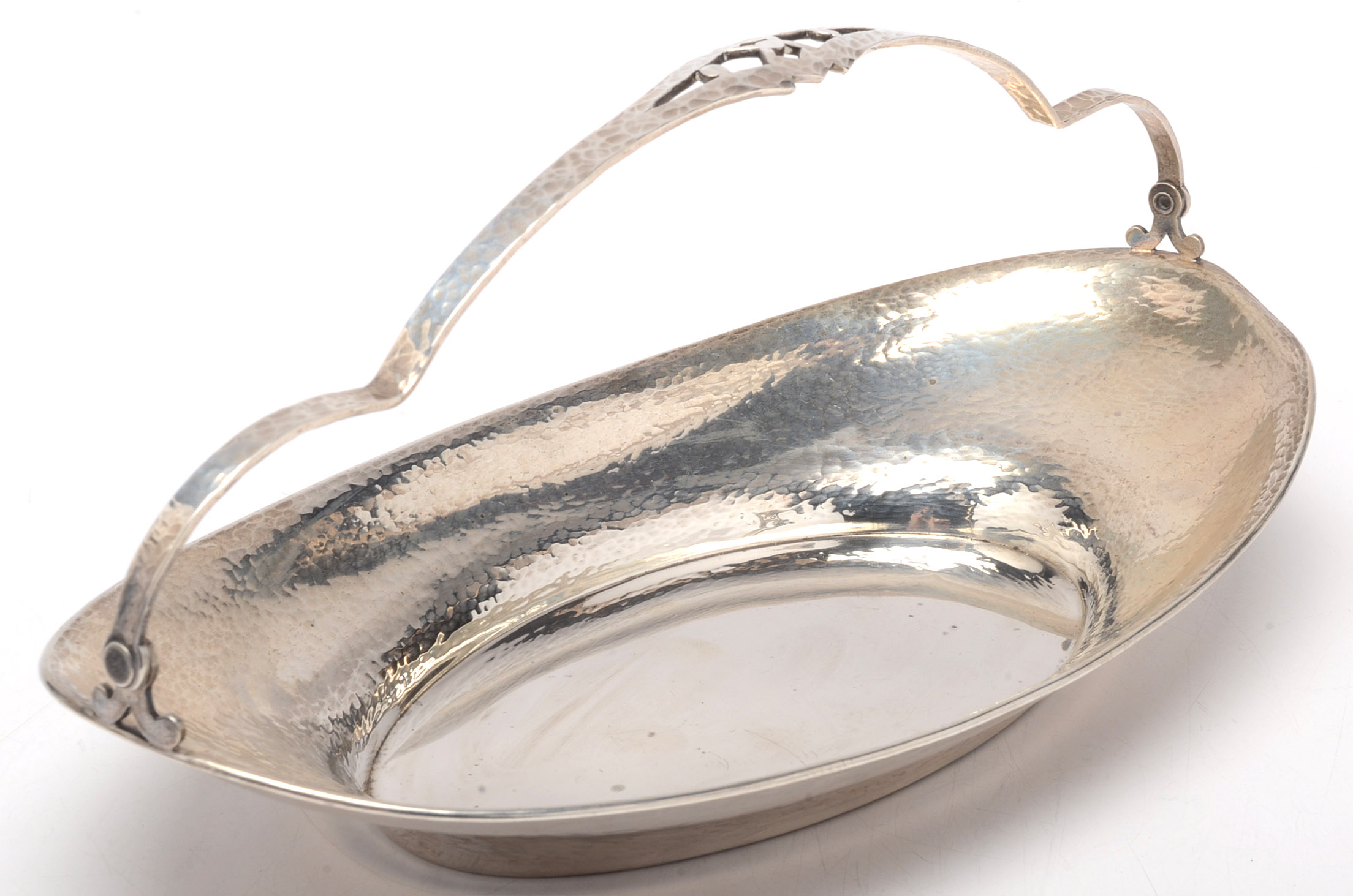 Marshall Field & Co. Colonial Sterling Silver Plate and Ladle with Basket