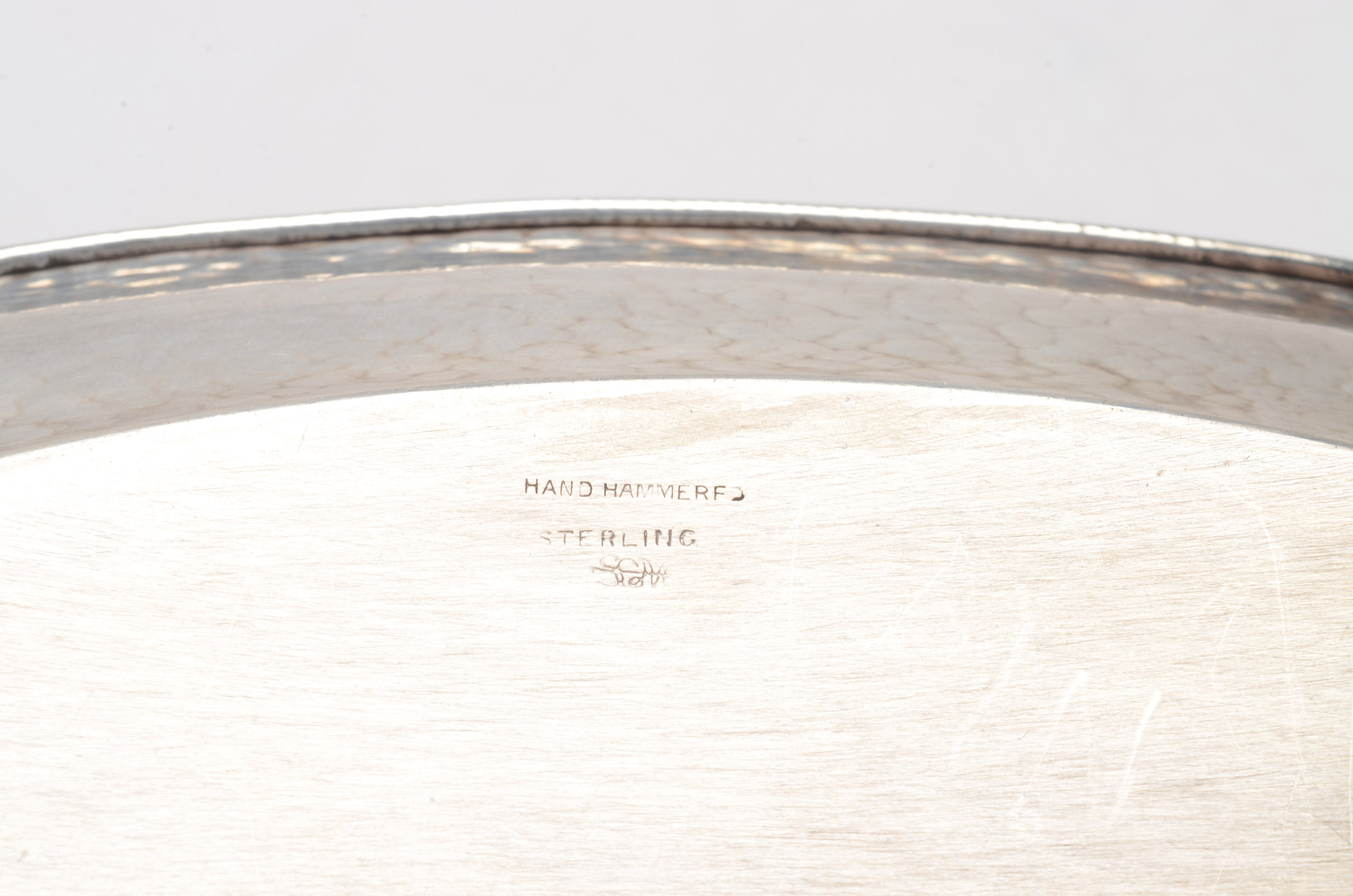 Marshall Field & Co. Colonial Sterling Silver Plate and Ladle with Basket