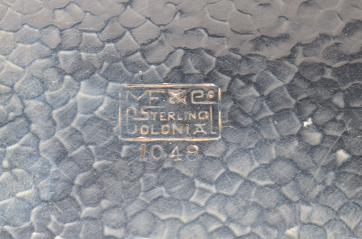 Marshall Field & Co. Colonial Sterling Silver Plate and Ladle with Basket