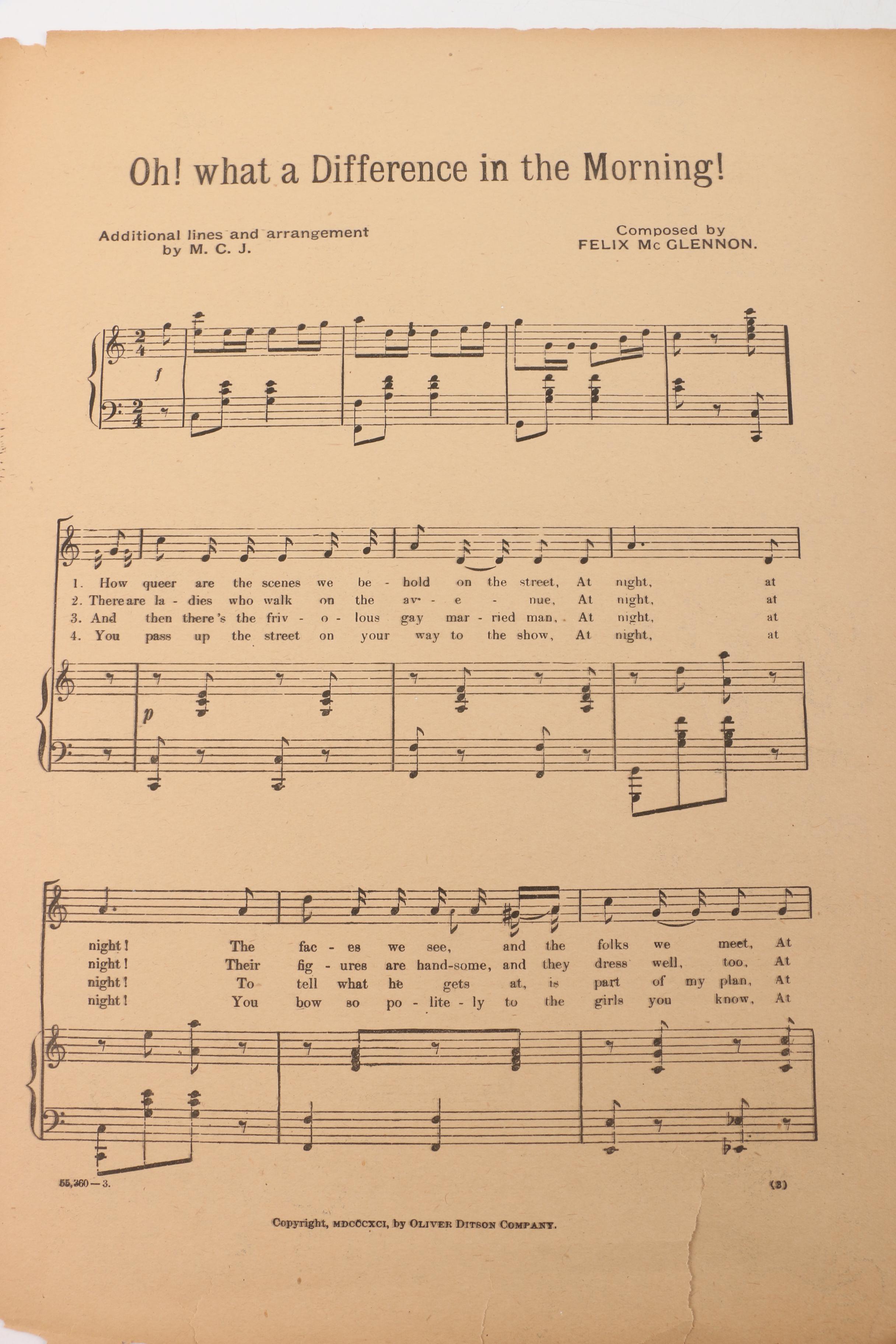 Socialite Alice Roosevelt Longworth Memorabilia and Sheet Music