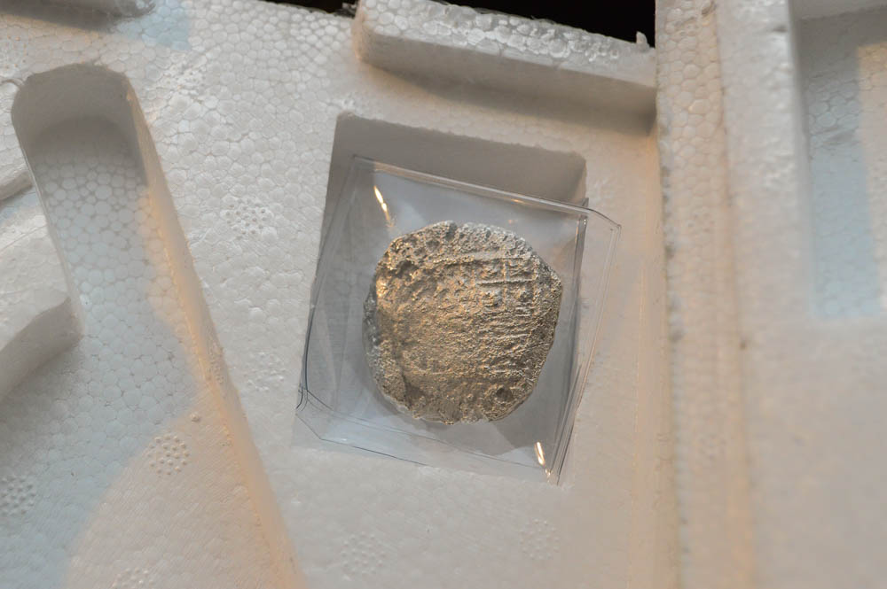 São José Model Ship and Silver Coin from Shipwreck
