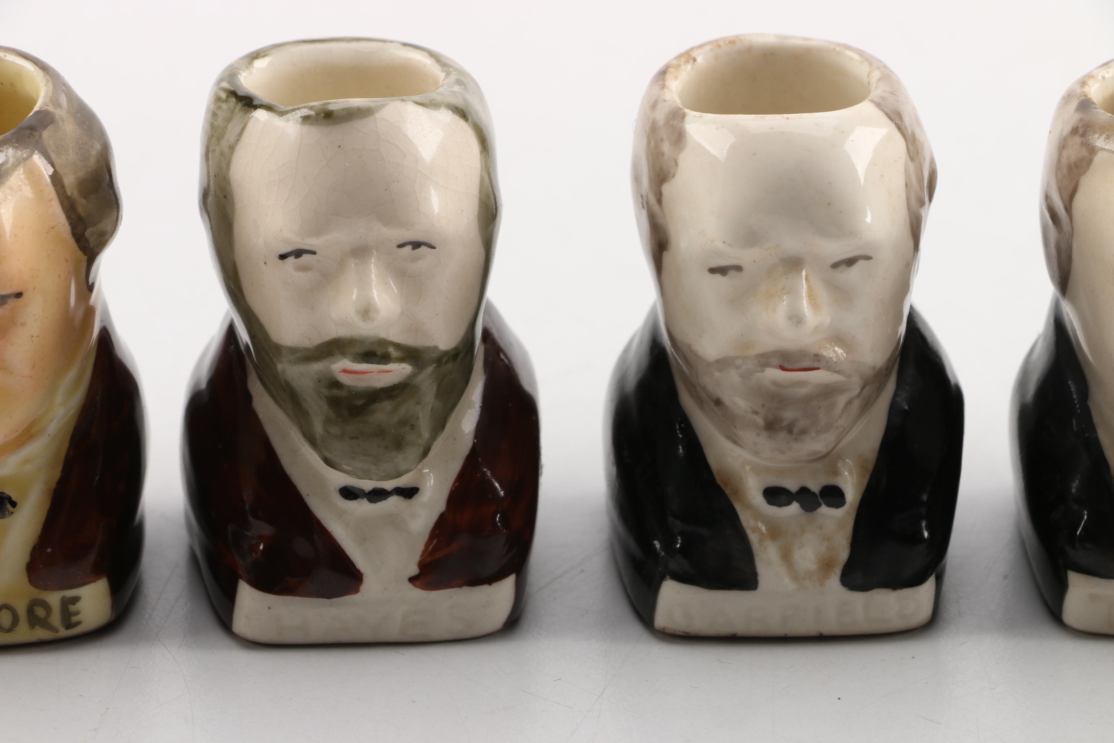Vintage Syracuse China Ceramic Presidential Bust Character Jugs