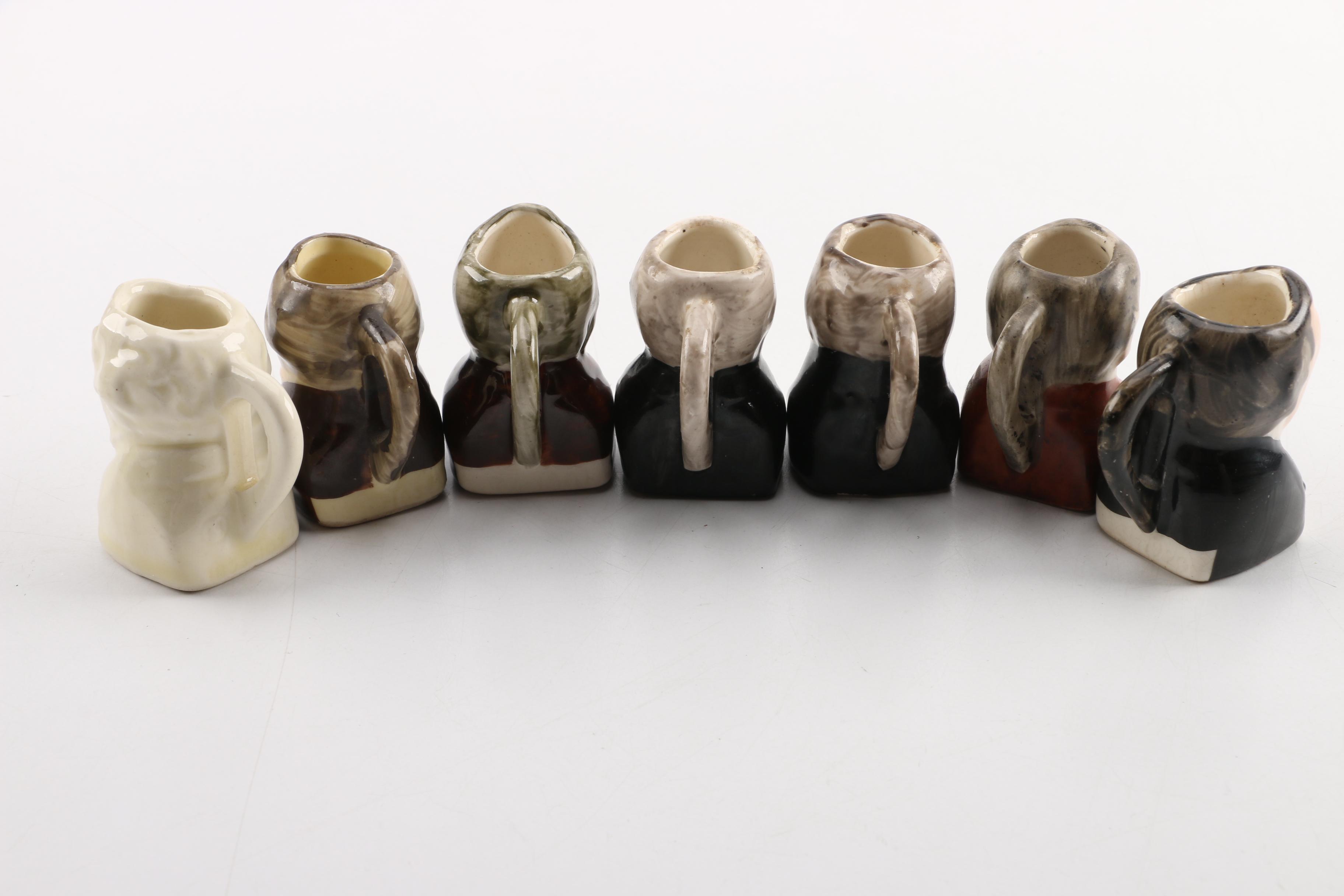 Vintage Syracuse China Ceramic Presidential Bust Character Jugs