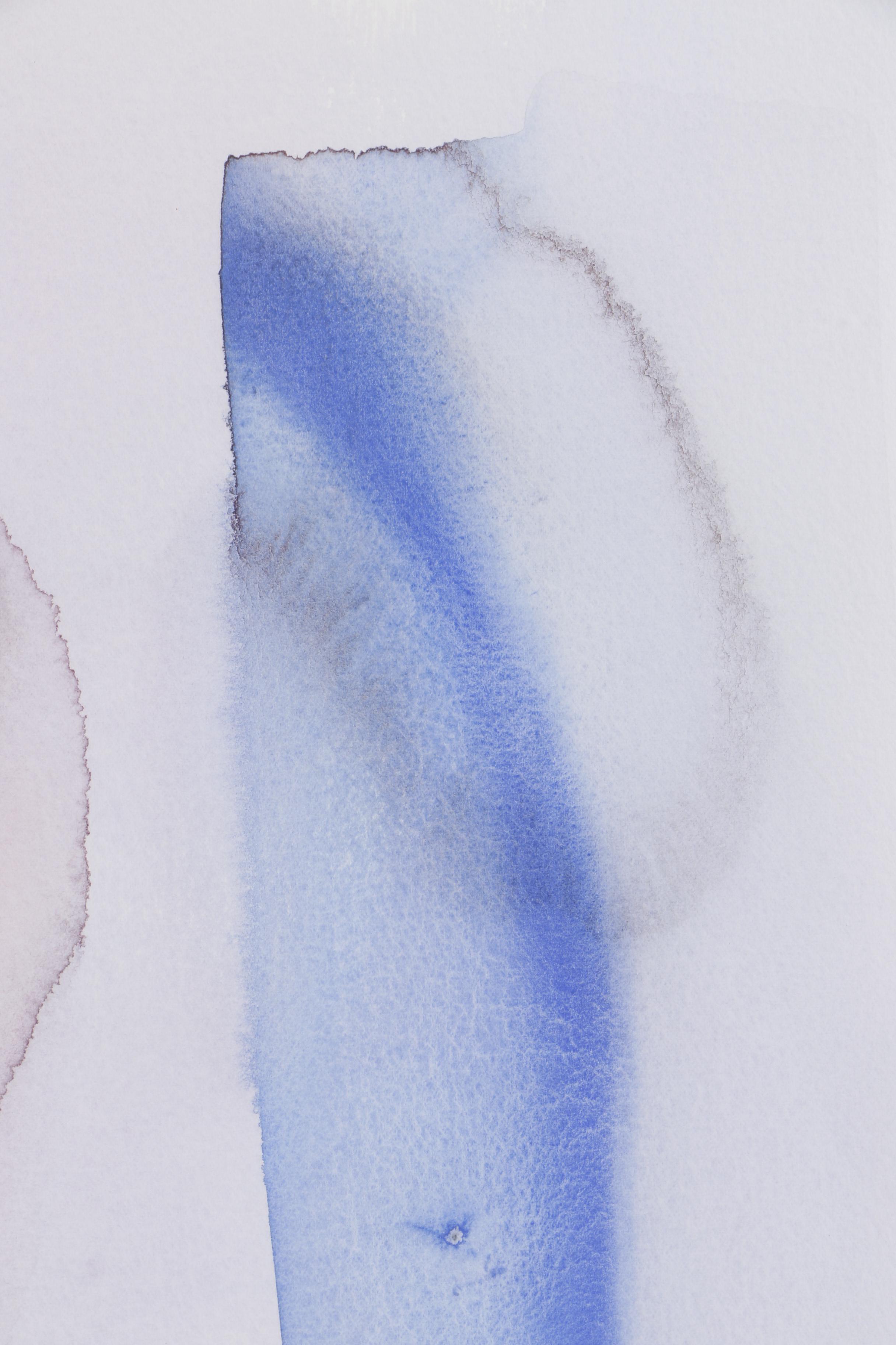 Ryan Loring 1984 Watercolor Painting of Abstract Composition