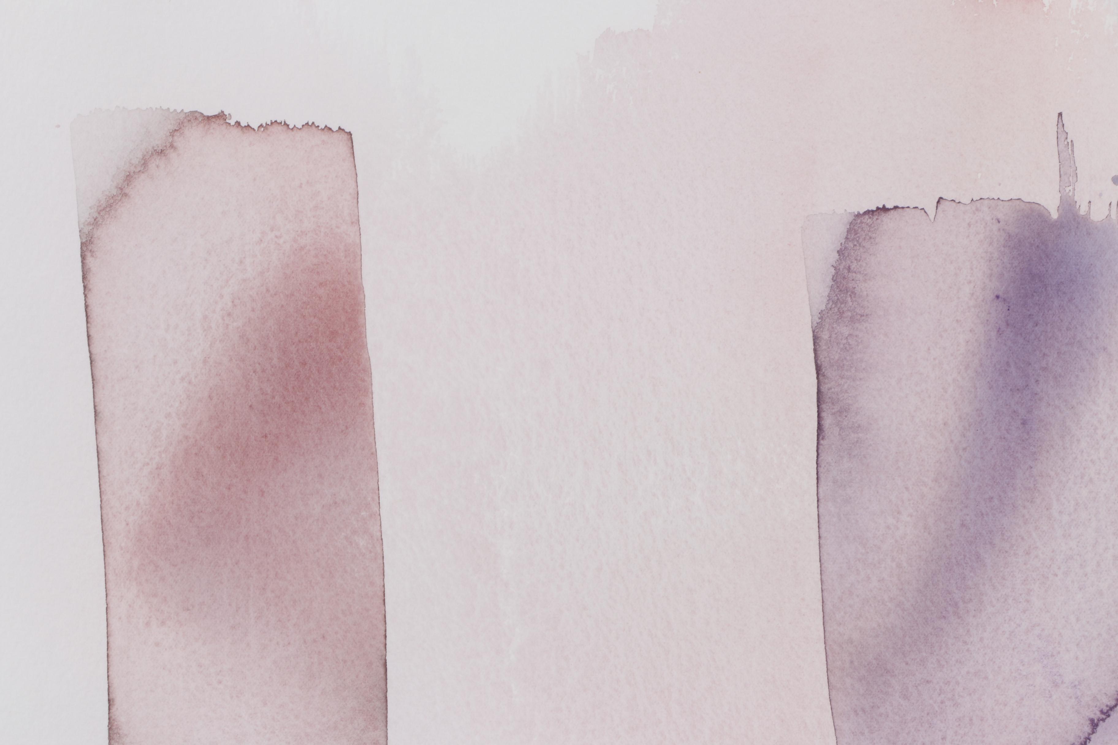 Ryan Loring 1984 Watercolor Painting of Abstract Composition