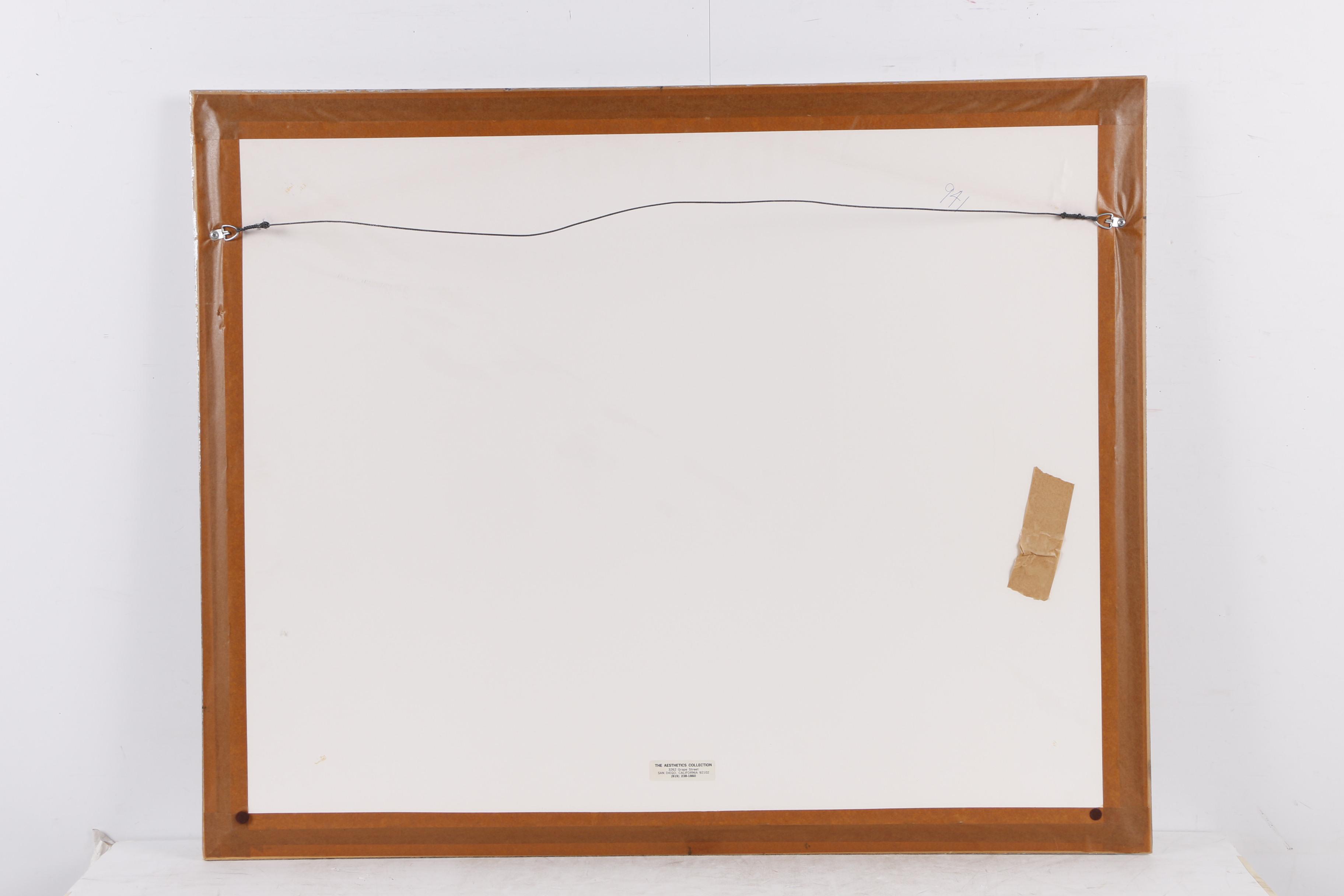 Ryan Loring 1984 Watercolor Painting of Abstract Composition