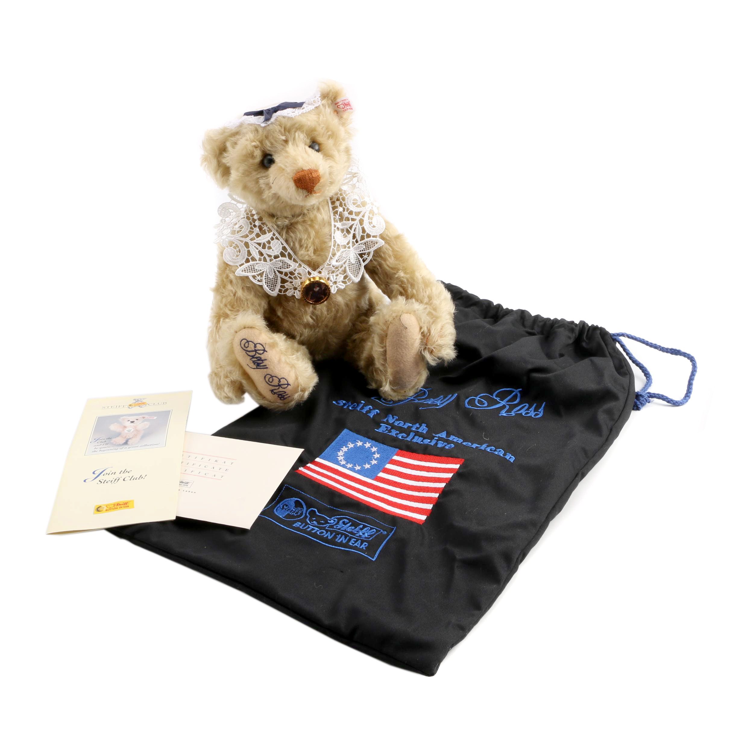 2003 Steiff "Betsy Ross" Teddy Bear Made for North America