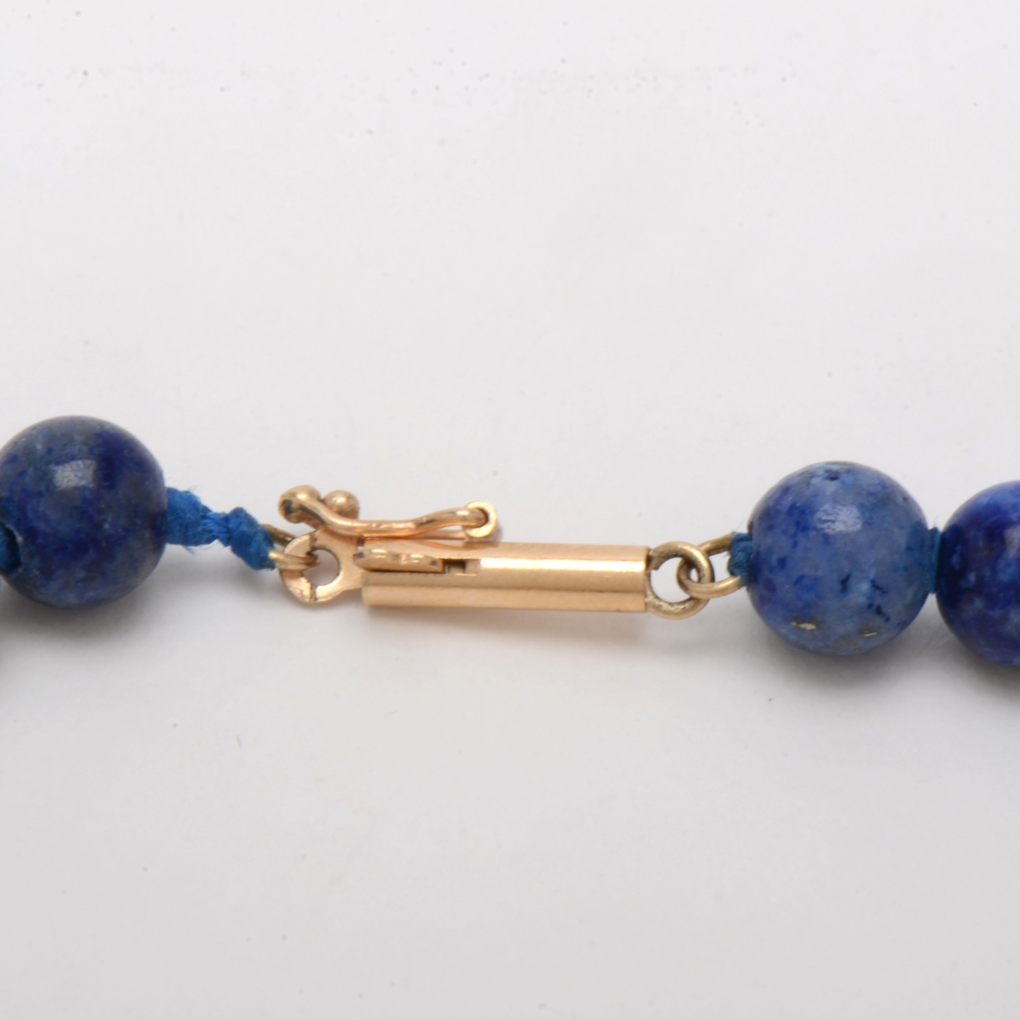 14K Yellow Gold Lapis Lazuli Bracelet