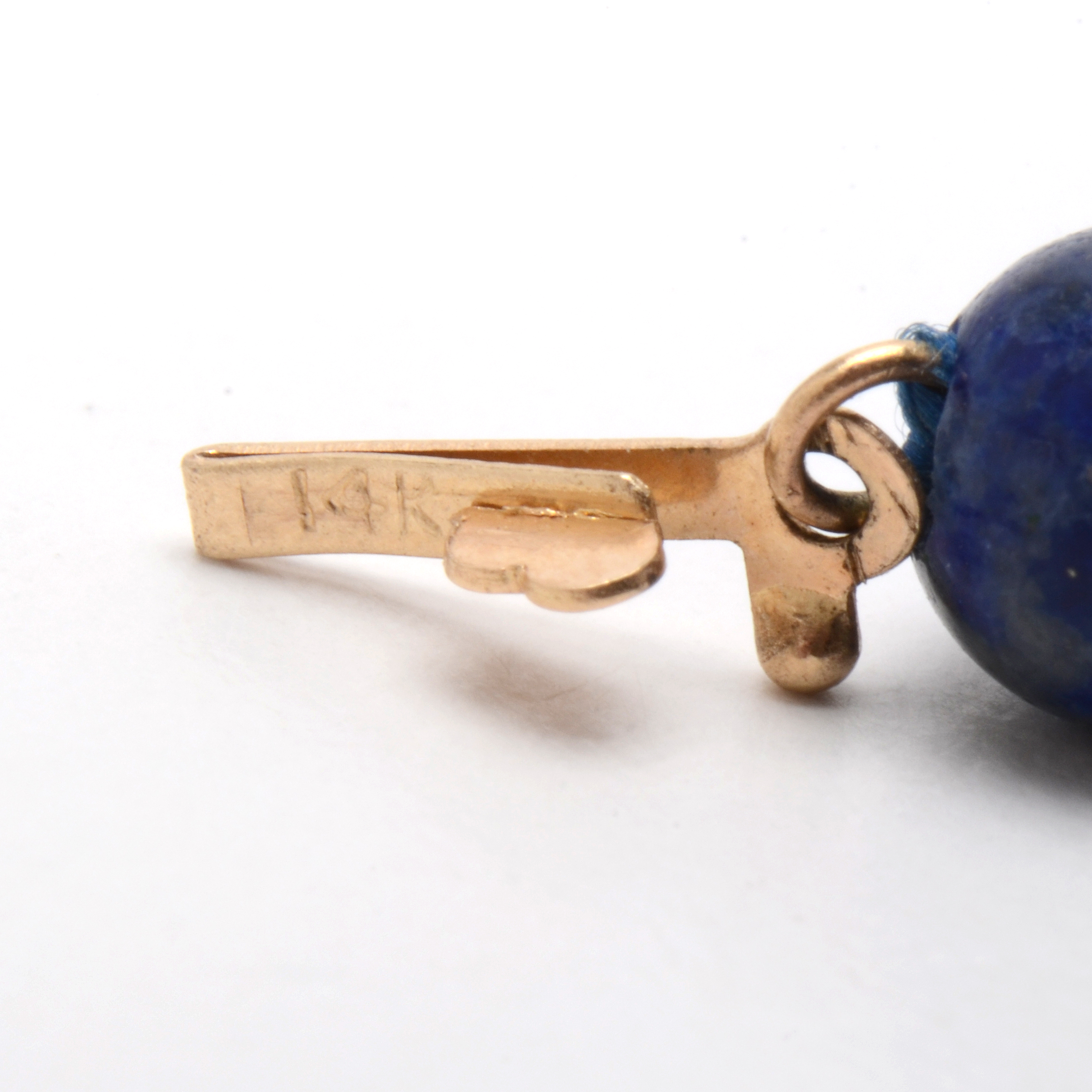 14K Yellow Gold Lapis Lazuli Bracelet