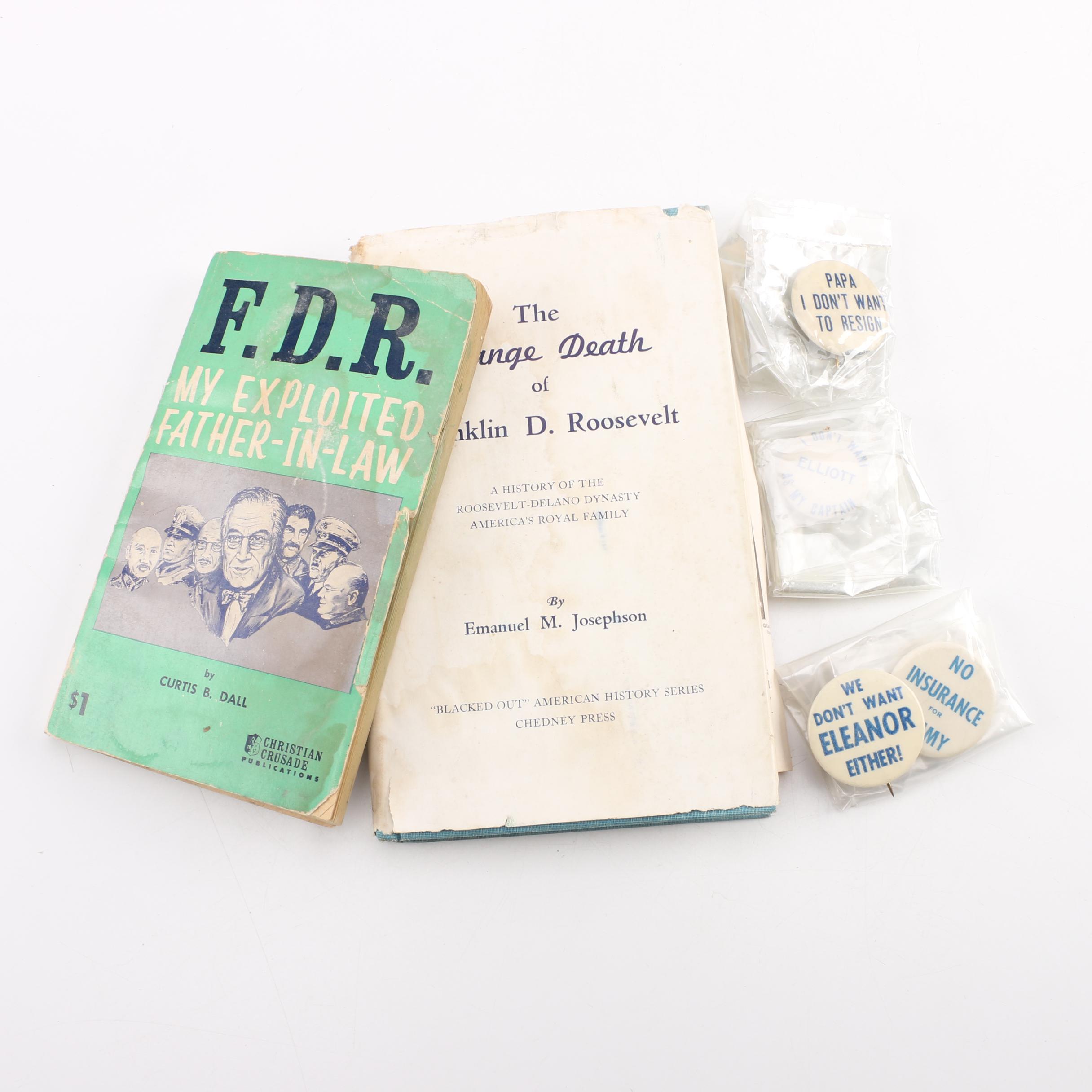 Vintage Anti-Franklin D. Roosevelt Memorabilia Against his Wife and Sons