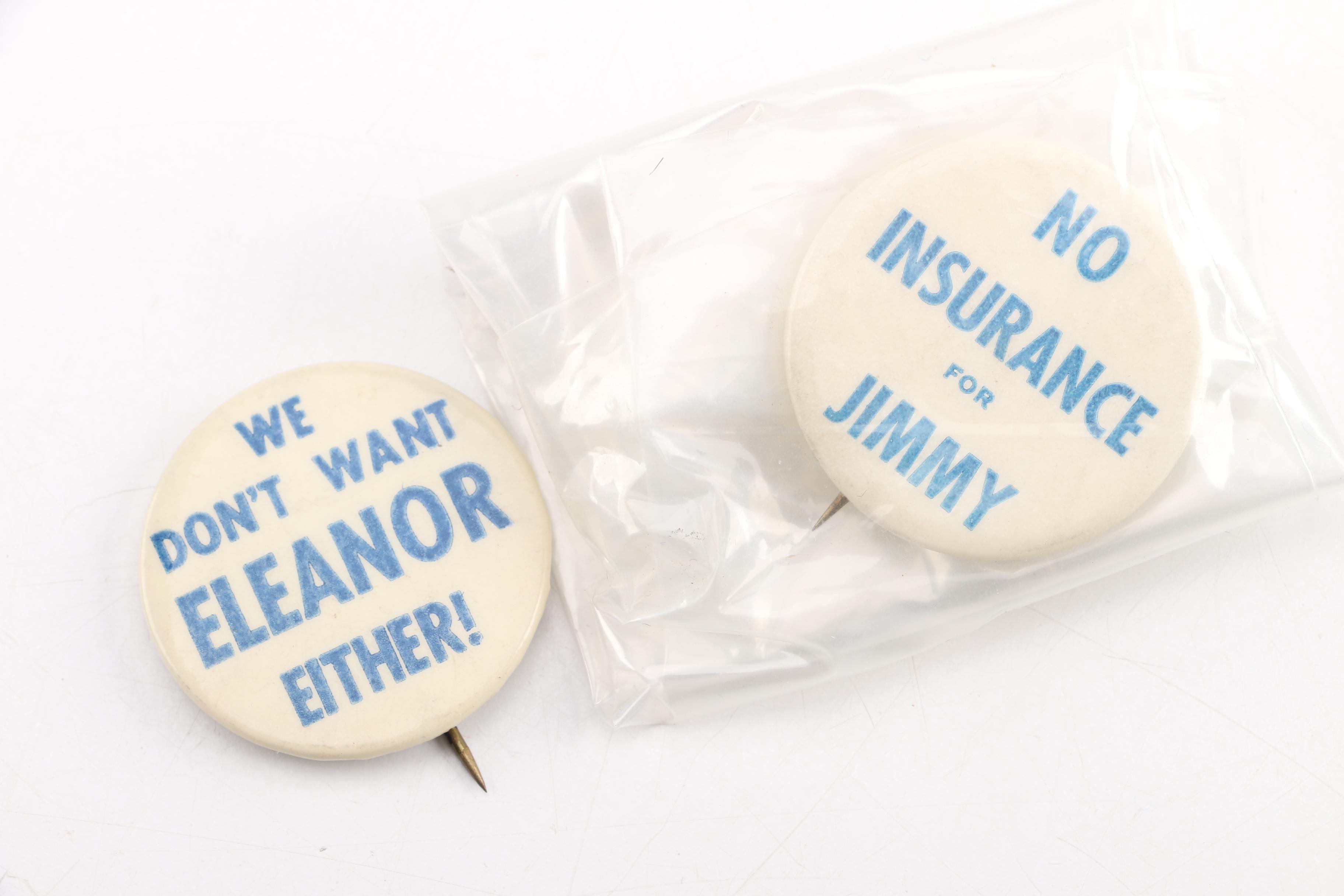 Vintage Anti-Franklin D. Roosevelt Memorabilia Against his Wife and Sons