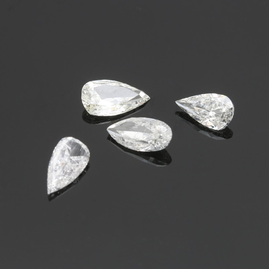 Four Loose 1.06 CTW Diamonds