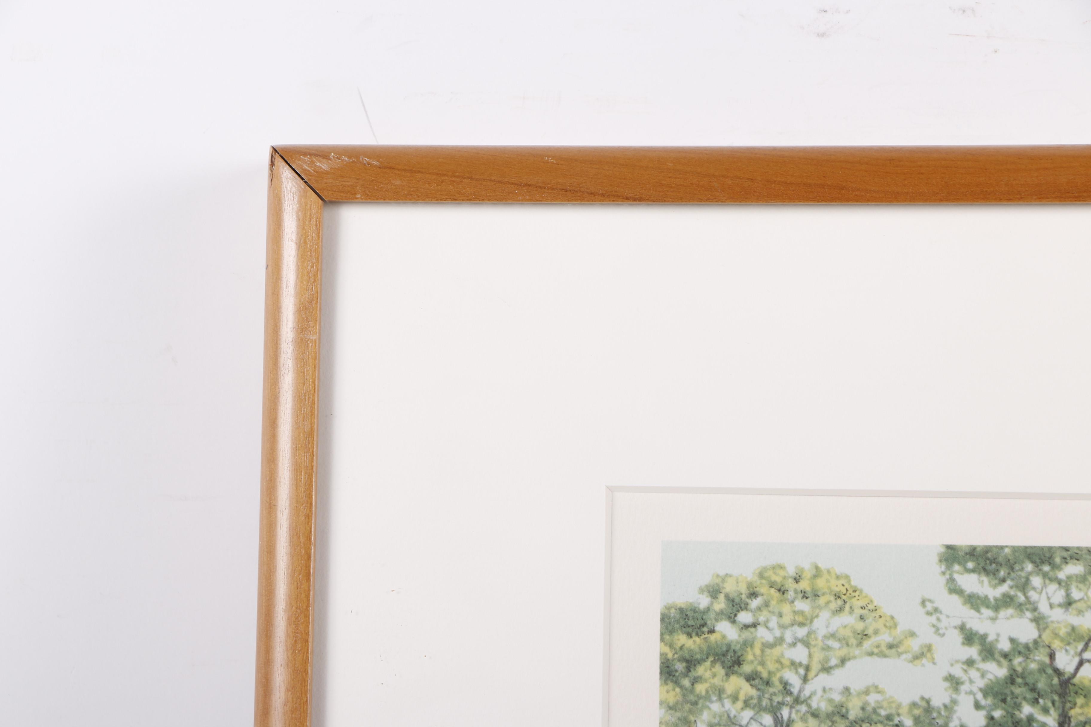 Helen Rundell Lithograph Autographed by Sam Snead "The 13th at Augusta"