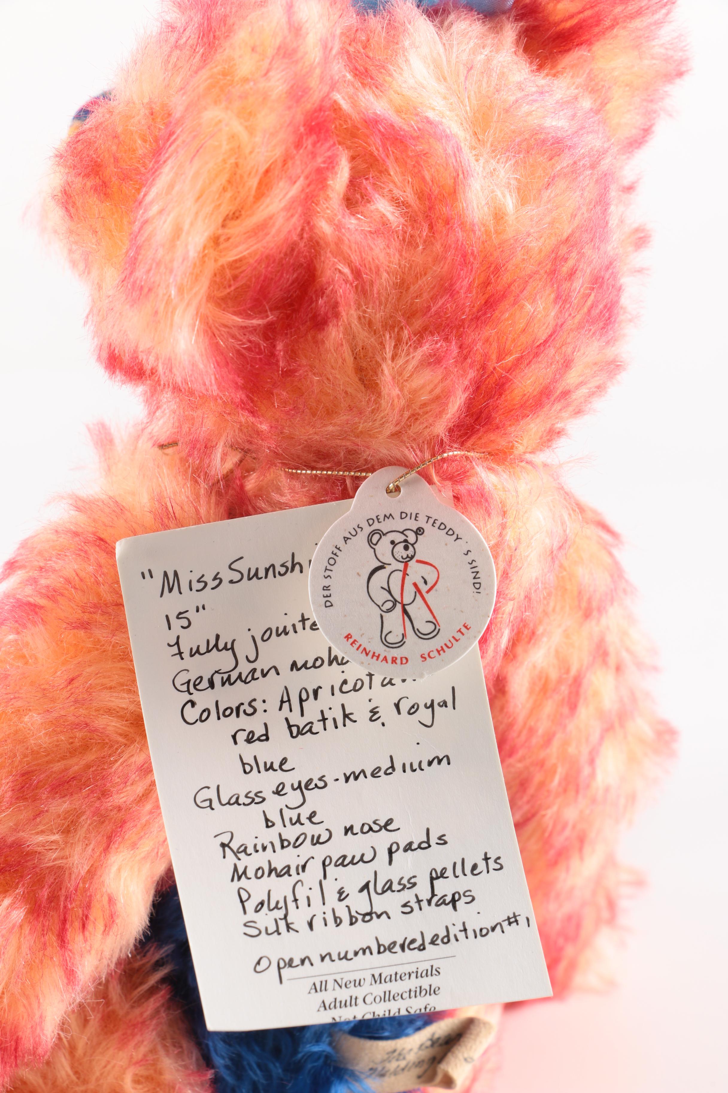 Reinhard Schulte "Miss Sunshine" Mohair Teddy Bear by Linda Klay