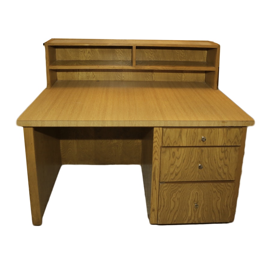 Vintage Laminate Oak Desk