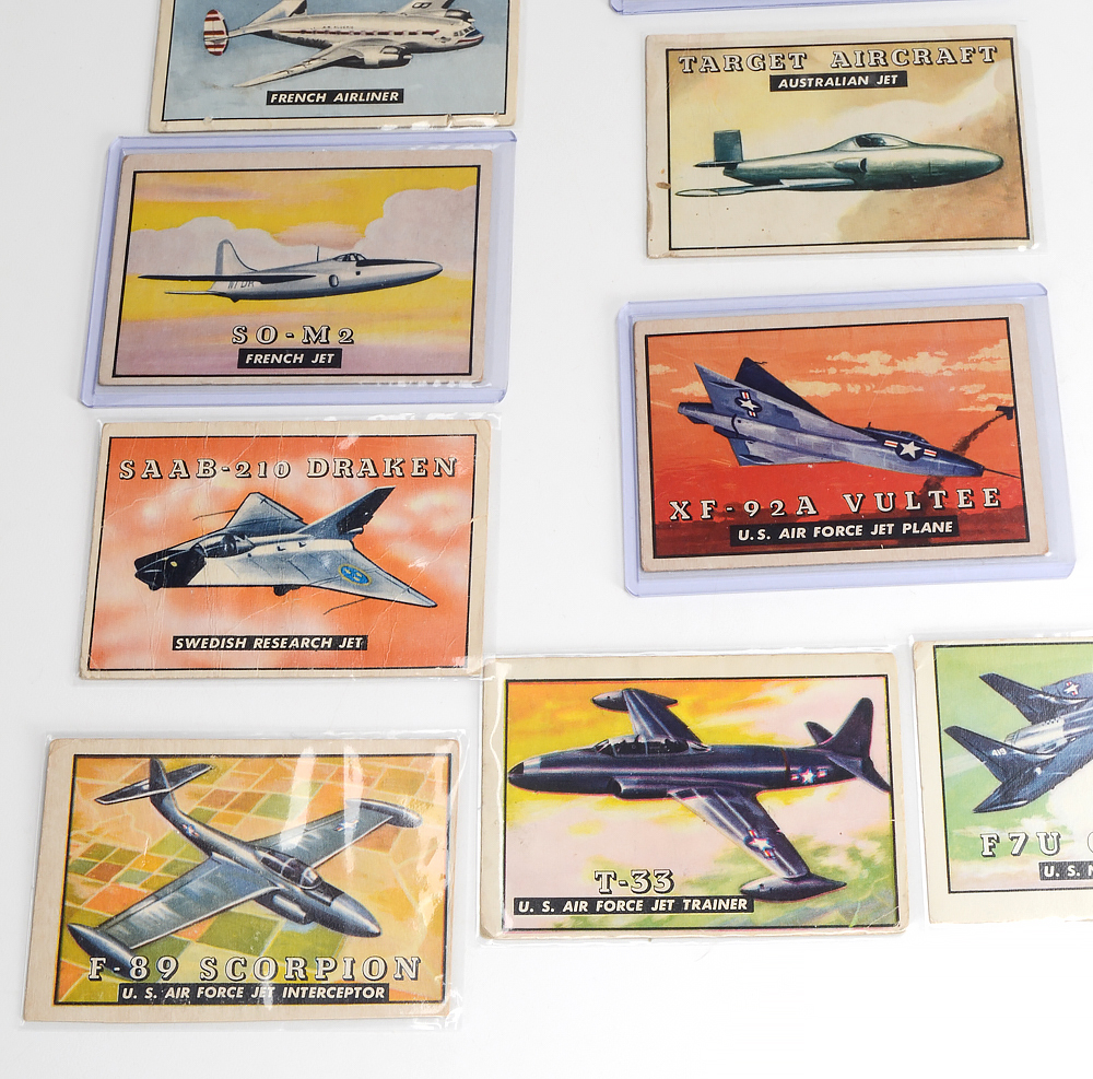 Thirty-Two 1952 Topps "Friend Or Foe Wings" Identification Trading Cards