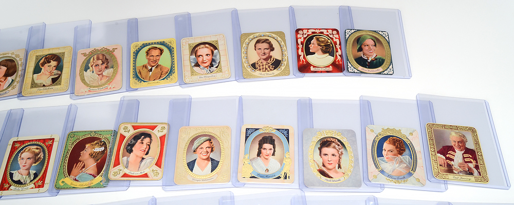 Fifty-Four 1934 "Kur Mark" German Cinema Stars Cigarettes Trading Cards