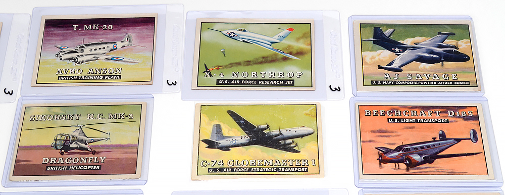 Thirty-Two 1952 Topps "Friend Or Foe Wings" Identification Trading Cards