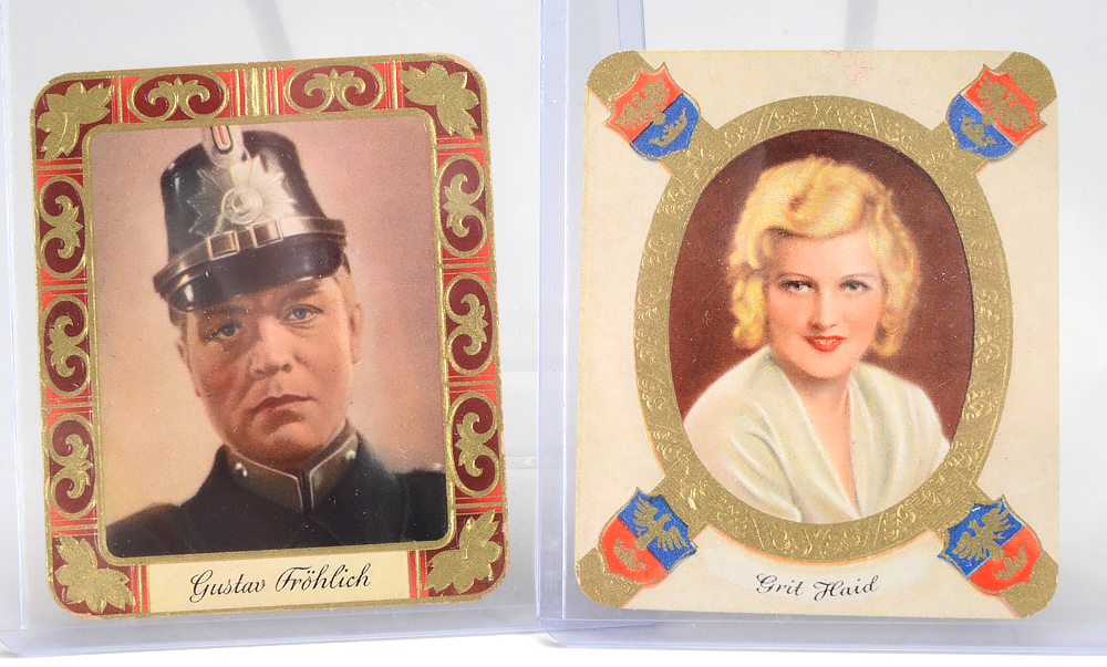 Fifty-Four 1934 "Kur Mark" German Cinema Stars Cigarettes Trading Cards