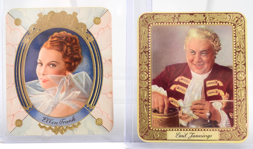 Fifty-Four 1934 "Kur Mark" German Cinema Stars Cigarettes Trading Cards