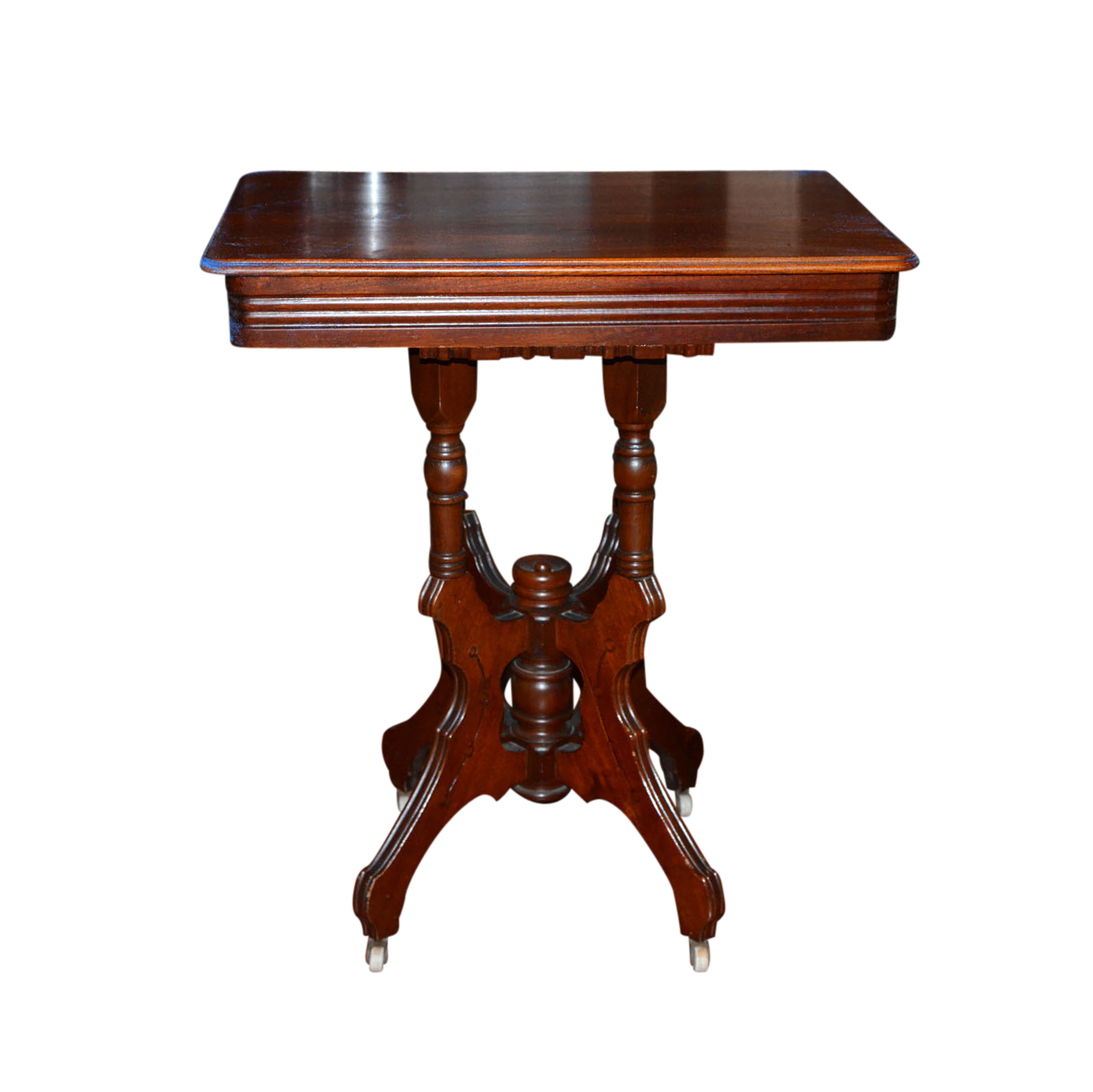 Eastlake Style Walnut Accent Table
