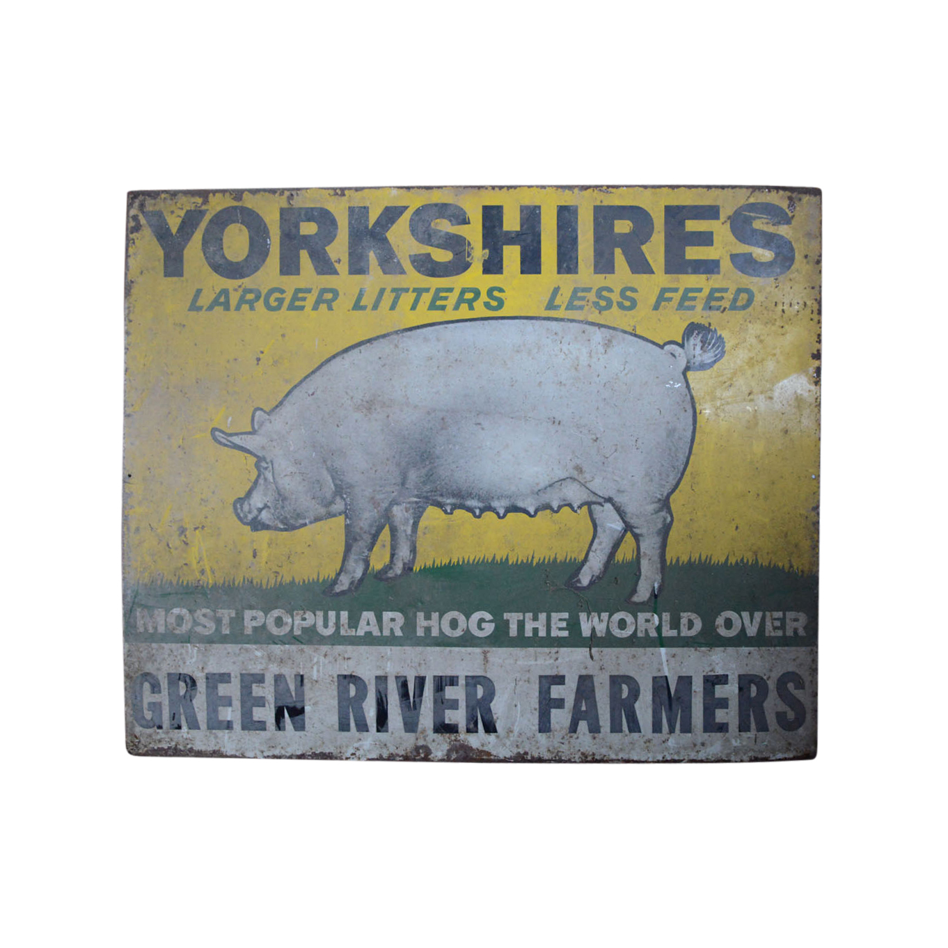Green River Farmers Vintage Metal Sign