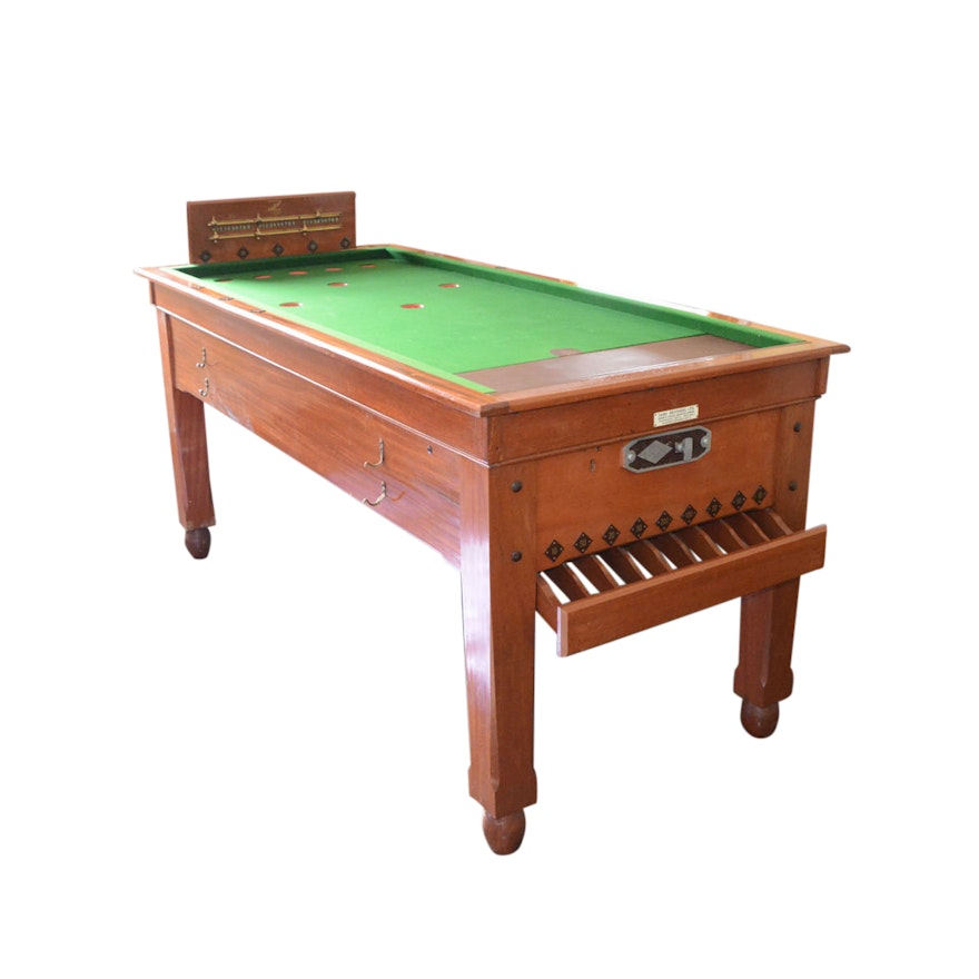 Vintage English "Skittles" Game Table by Sams Brothers